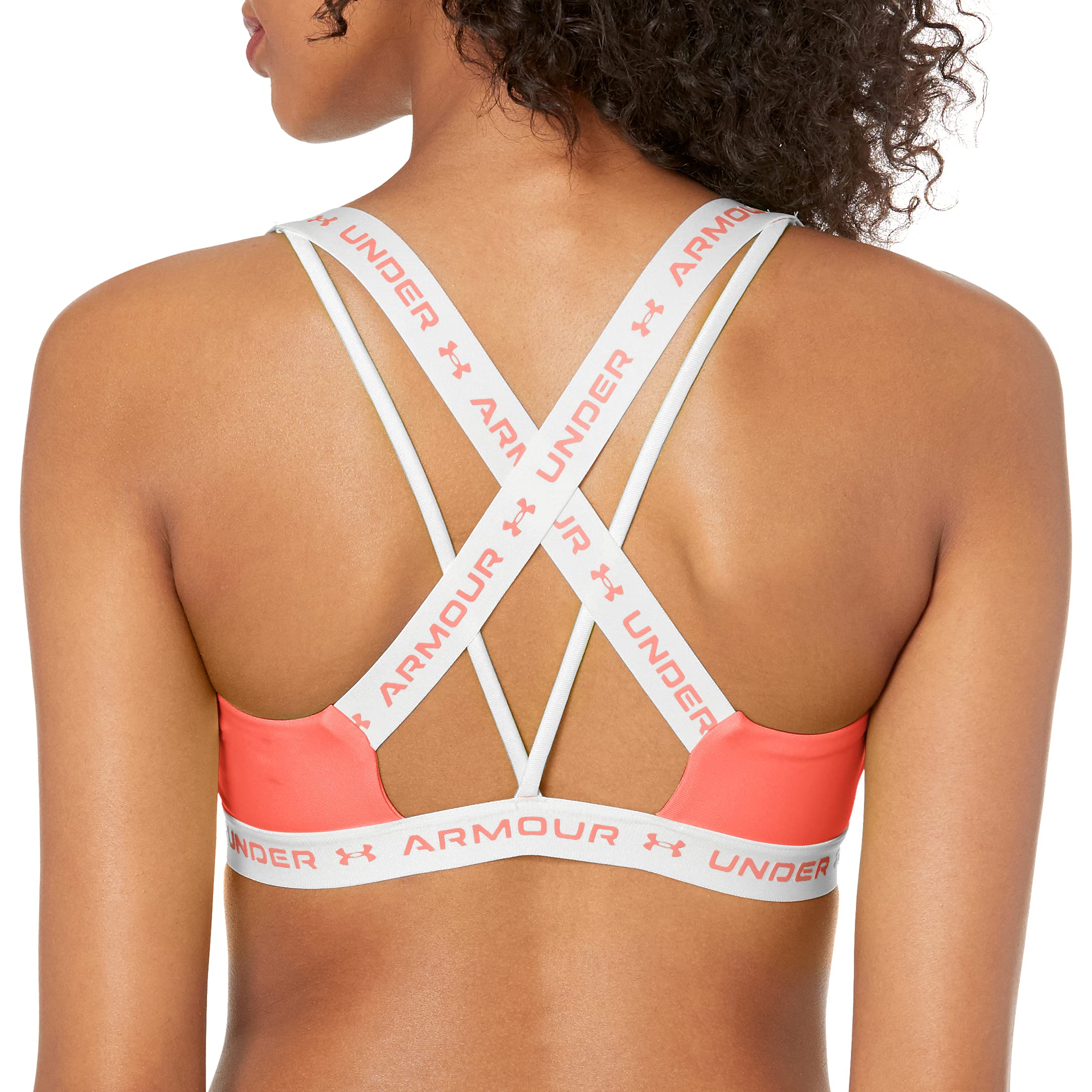 Under Armour Iconic Racer Back Top - Camiseta para Mujer, Color Blanco, Talla M, Blanco, Small-Large