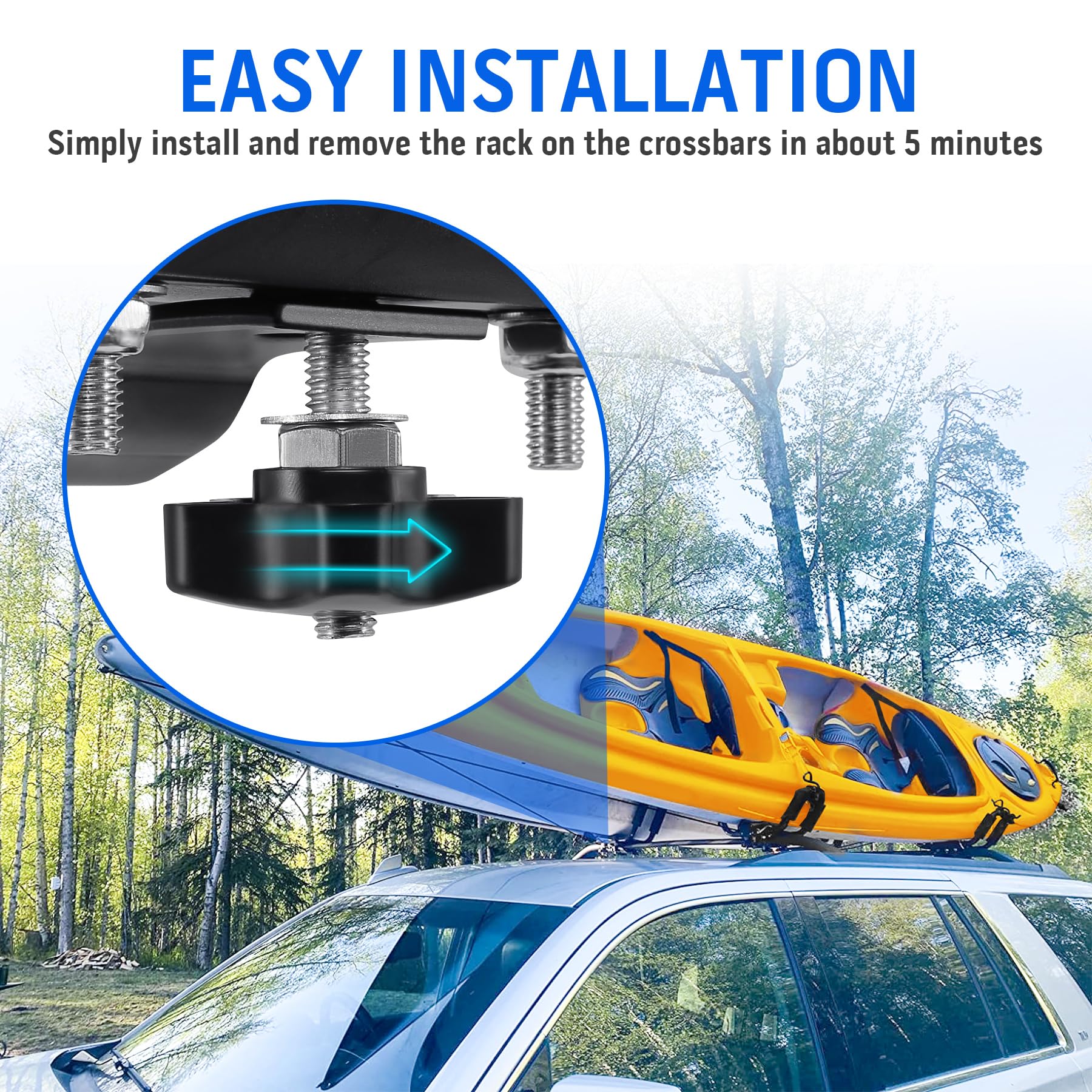 2 stück Universal Auto Kajakhalter Bootsträger Auto Dach Bootshalterung Dachträger Kajak Stütze Universal J bar Dachträger Halter für Kajak und Skibrett
