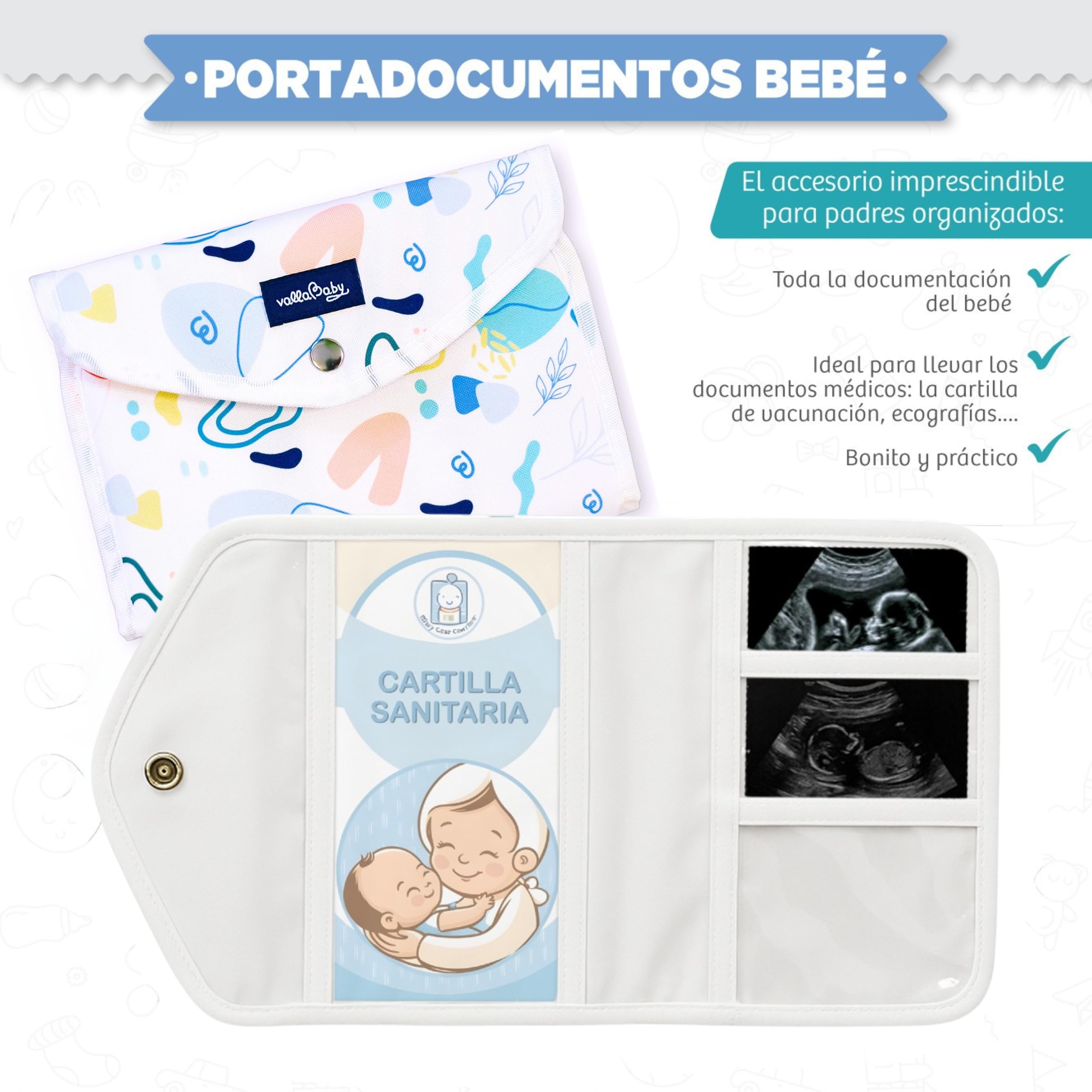 Cambiador Bebe Portatil XL Impermeable 5 Compartimentos y Portadocumentos Organizador Viaje Regalo Bebé Recien Nacido Diseño Elegante Compacto para Padres y Abuelos