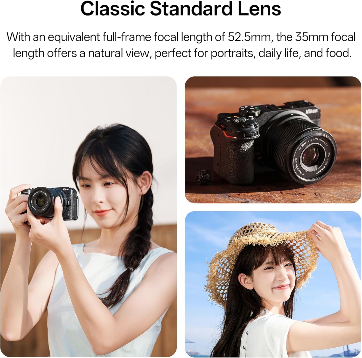 VILTROX AF 35mm F1.7 Z Mount Lens for Nikon Z, Lightweight Prime APS-C Lens, Compatible with Nikon Z-Mount Mirrorless Cameras Z30 Z50 ZFC Z5 Z6 Z6II Z7 Z7II Z8 Z9 ZF