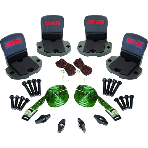 Malone Big Foot Pro Universal Car Rack Canoe Carrier with Bow and Stern Lines | automotive-kayak-racks