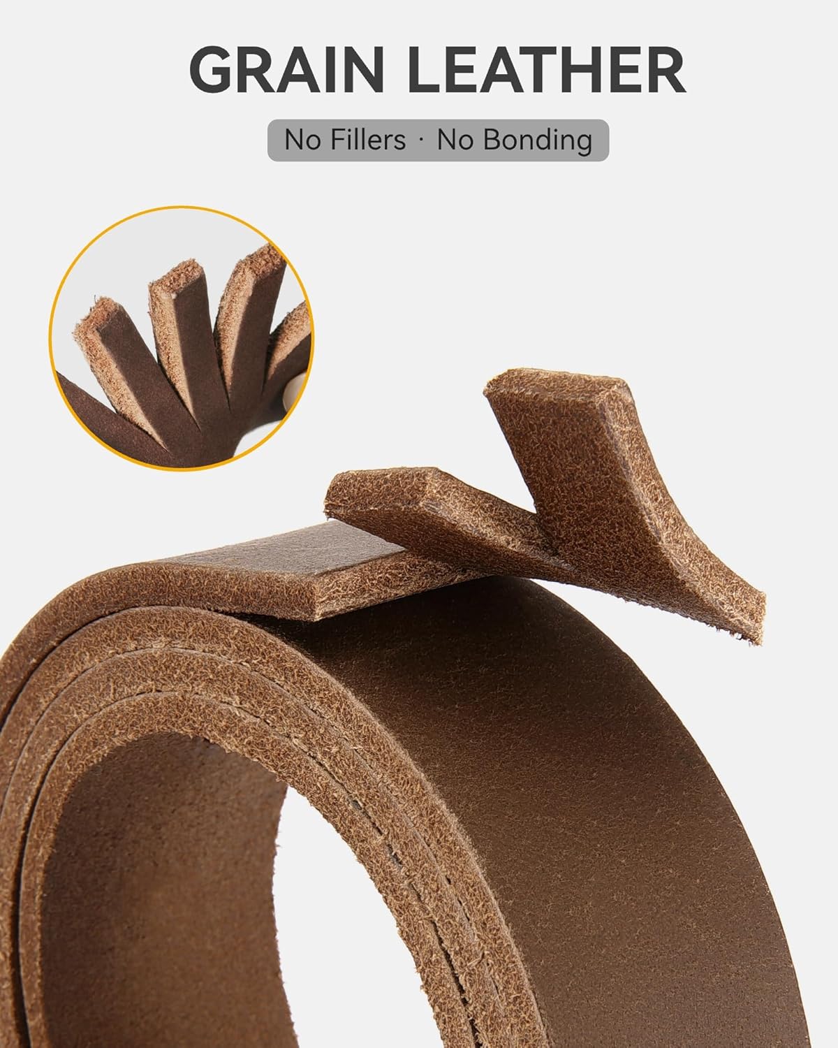 CHAOREN Boys Belt - 1 1/8" Kids Leather Belt, Handmade Full Grain Leather – Ideal for Dress and Casual Wear - Image 4