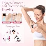 Razors électriques pour femmes, 7D Shaver électrique pour les femmes, 5-IN-1 Lady Shaver, Bikini Trimmer humide/séché pour les femmes, Enlèvement des cheveux faciaux rechargeables, Rasoirs électriques sans douleur pour femmes pour les jambes Armpit Pubic Area