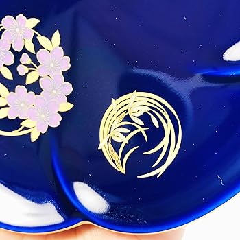 Amazon.co.jp: 香蘭社 銘々皿 ルリ花丸紋 瑠璃 12.7cm R3003-FS4