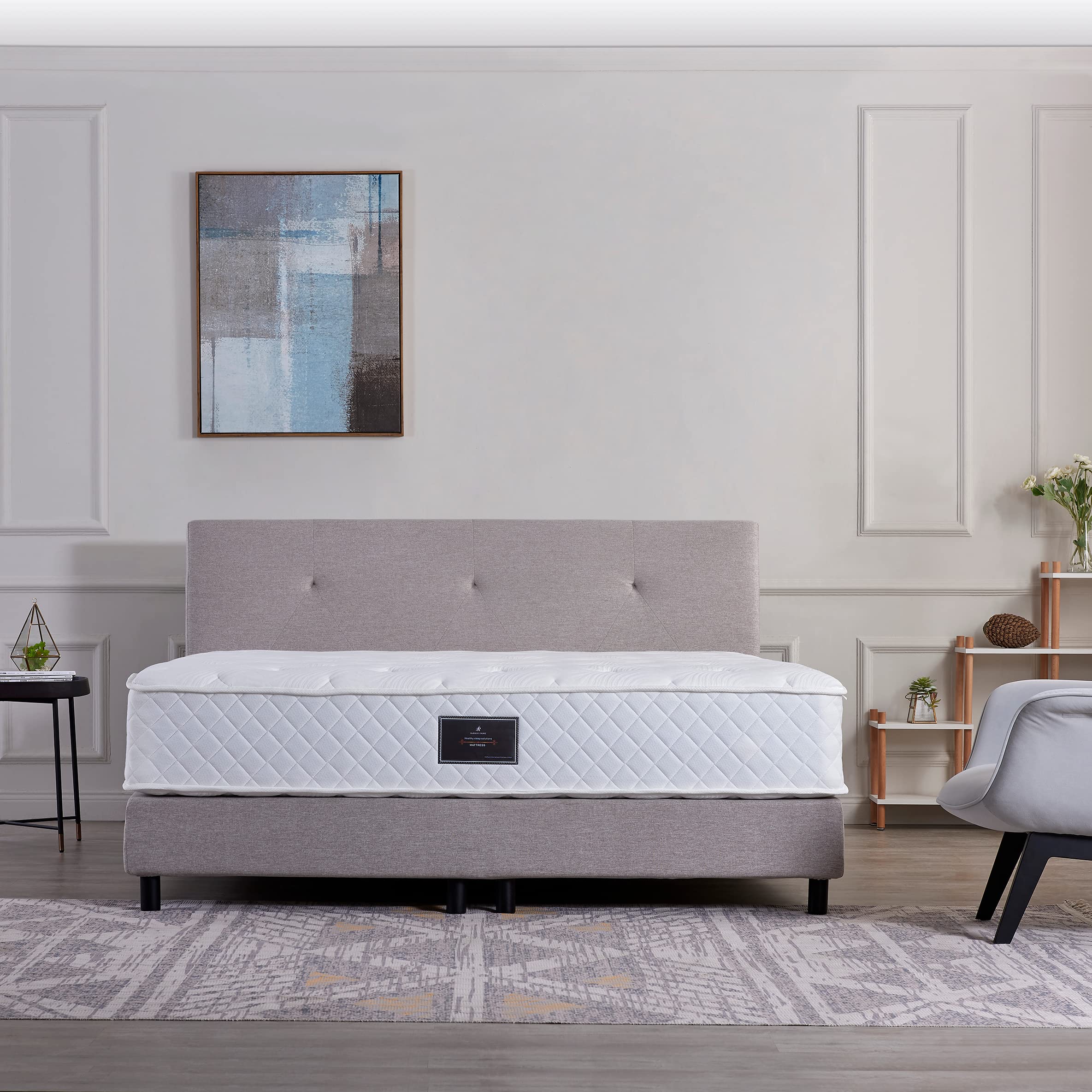 Z-hom Boxspringbett Hotelbett federkern Bett 160x200 mit federkern Matratze Modell 214