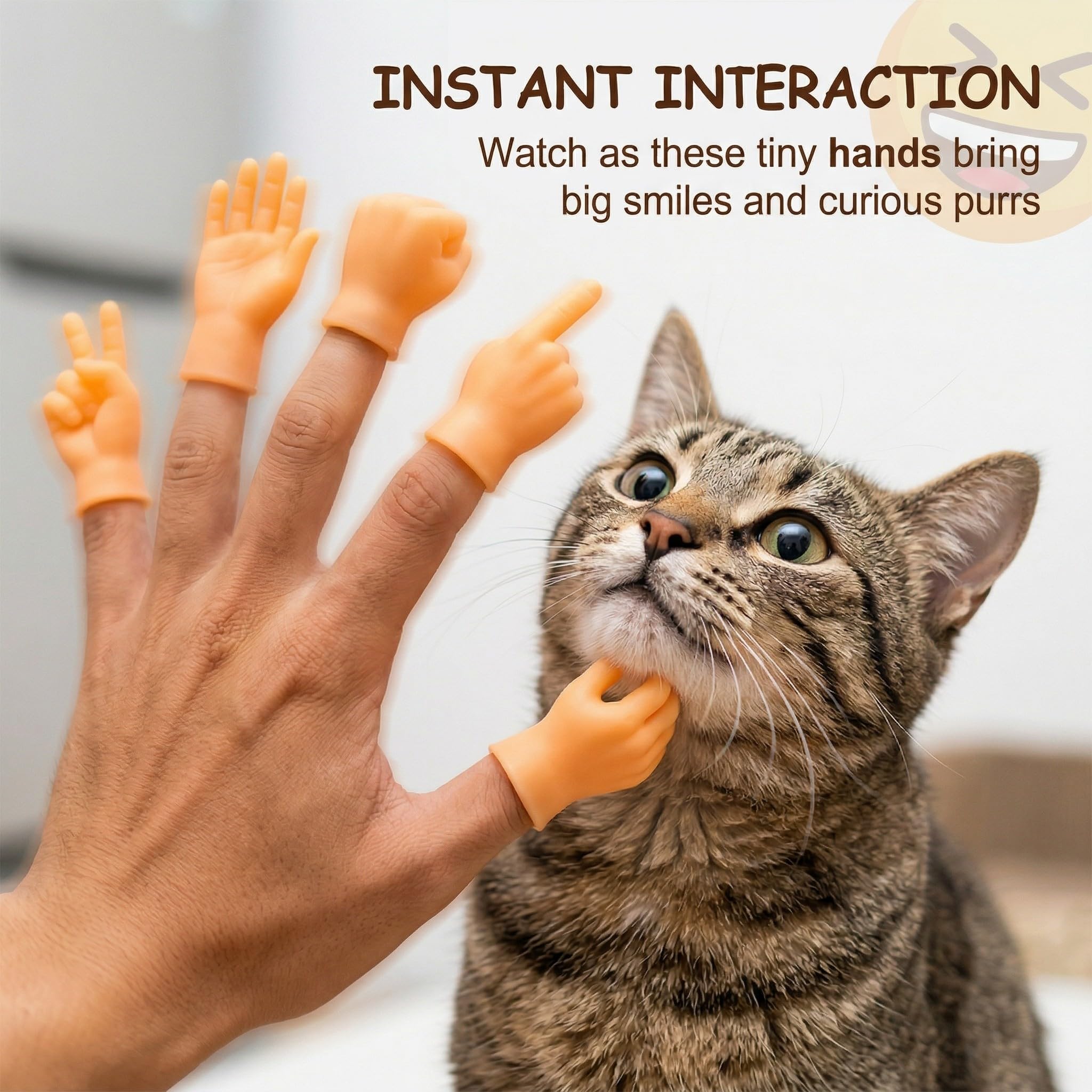 12 Pcs Tiny Hands Mittelfinger Puppets Mini Finger Puppets Hands Major Kleine Fingerpuppen Mini Hands Spiel dekors Zubehör Geschenk für Puppen-Kasperletheater, Fingerpuppen