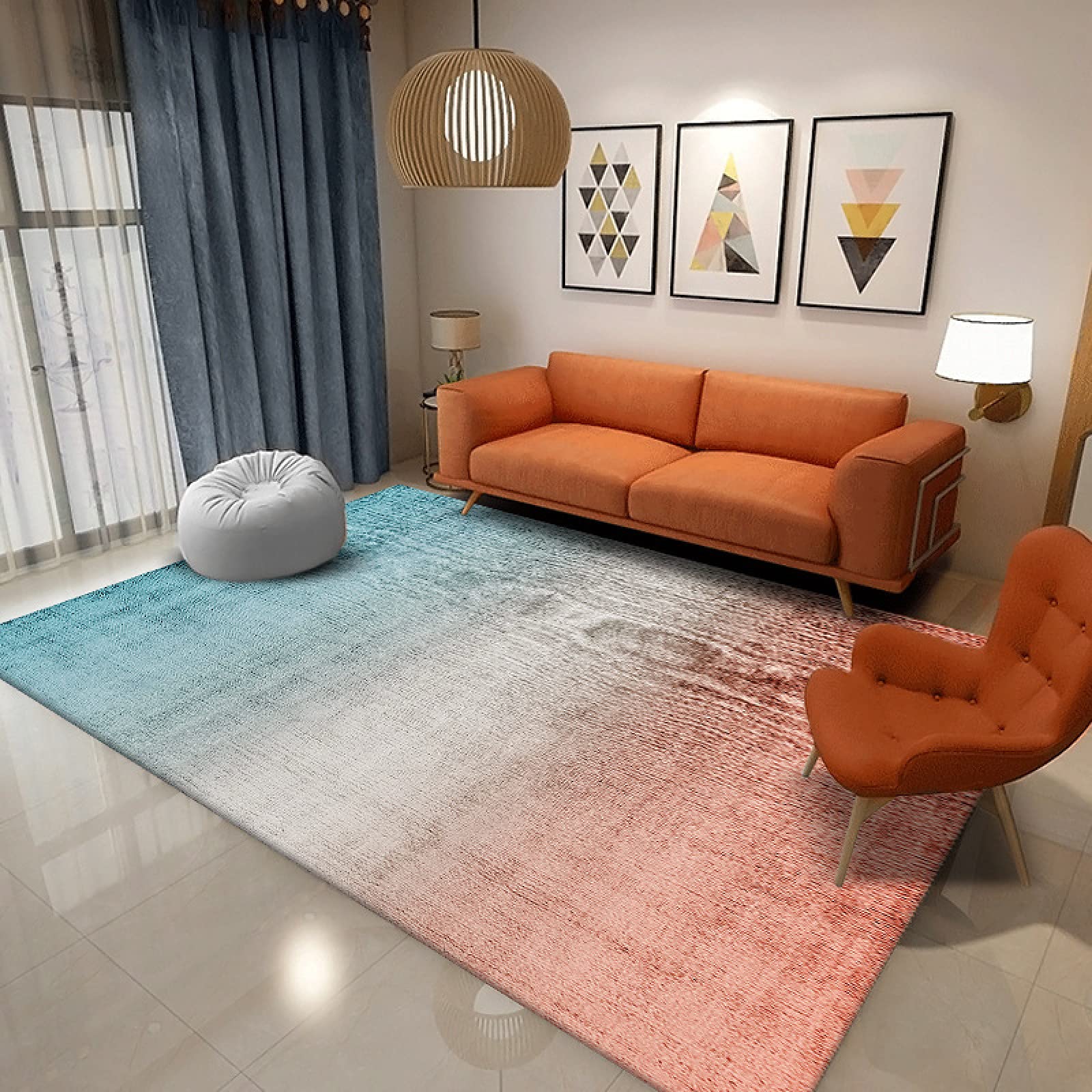 Tapis antidérapant et antisalissure pour cuisine et bain moderne 80x120