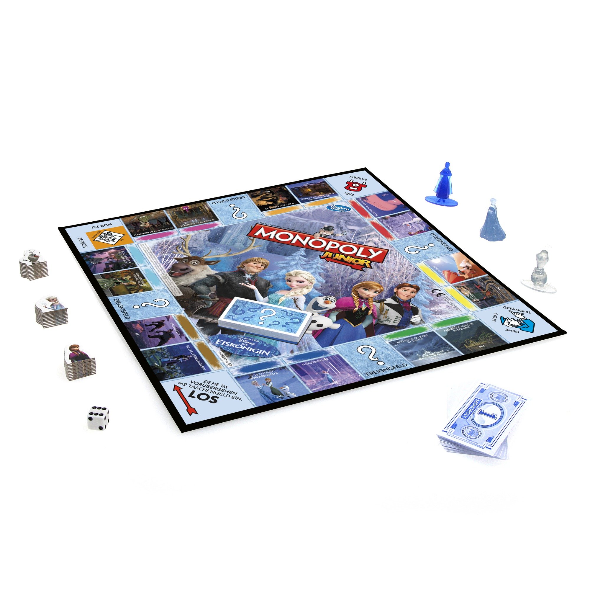 Hasbro Spiele B2247100 - Disney Die Eiskönigin - Monopoly Junior, Familienspiel