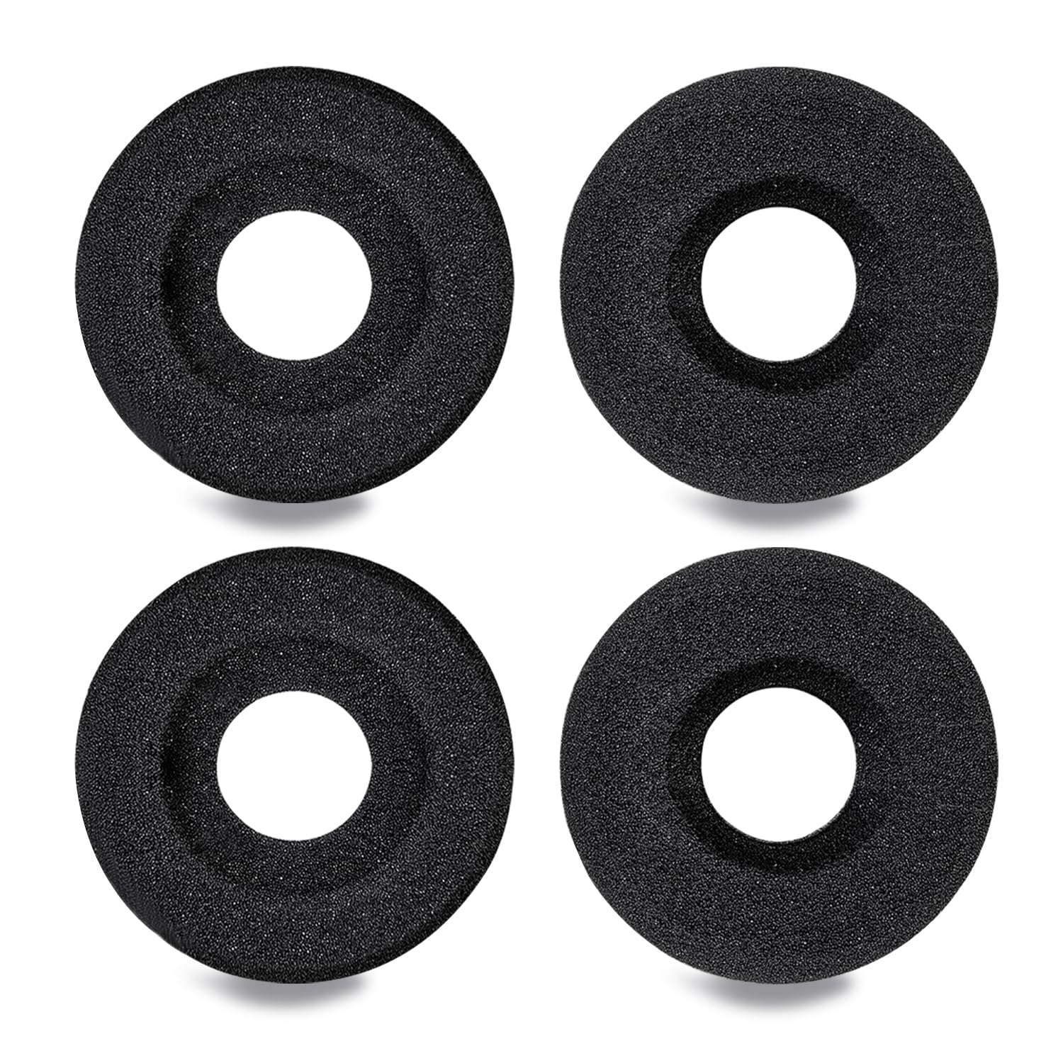 Ear Cushions for Plantronics Headset, Foam Ear Pads Replacement Headphone Covers for Plantronics HW251N 510 520 Blackwire 3210 3220 3310 3320 Jabra PRO 920 930 9450 Biz 1500 1900 2400II-4 Pack
