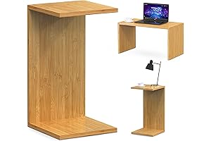 Bamboo Over-Ottoman Coffee Table