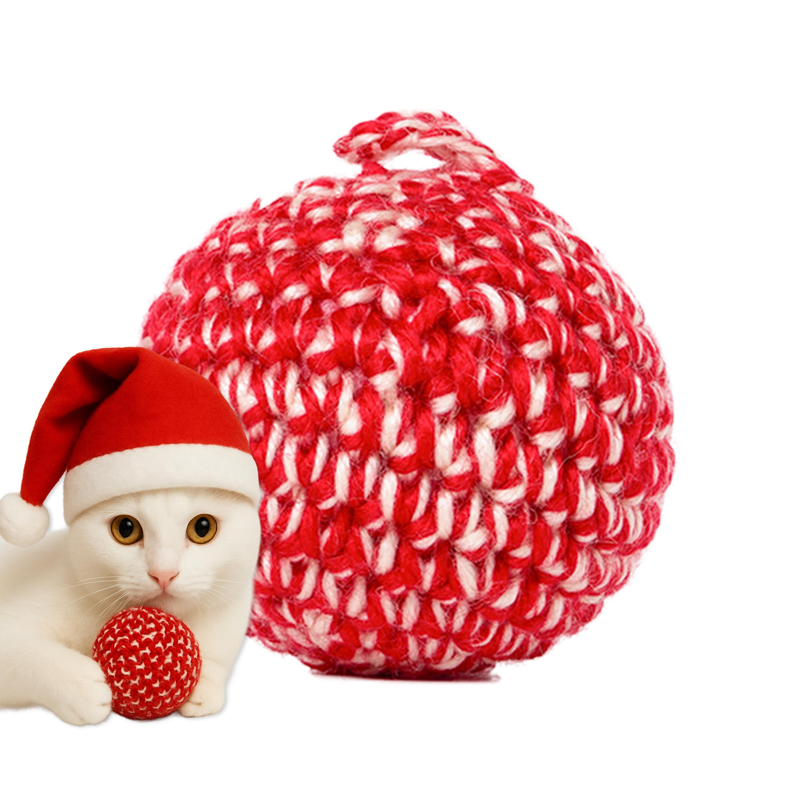 Amazon | JAYU PET レッド キャット ボール－マタタビ 入りおもちゃ