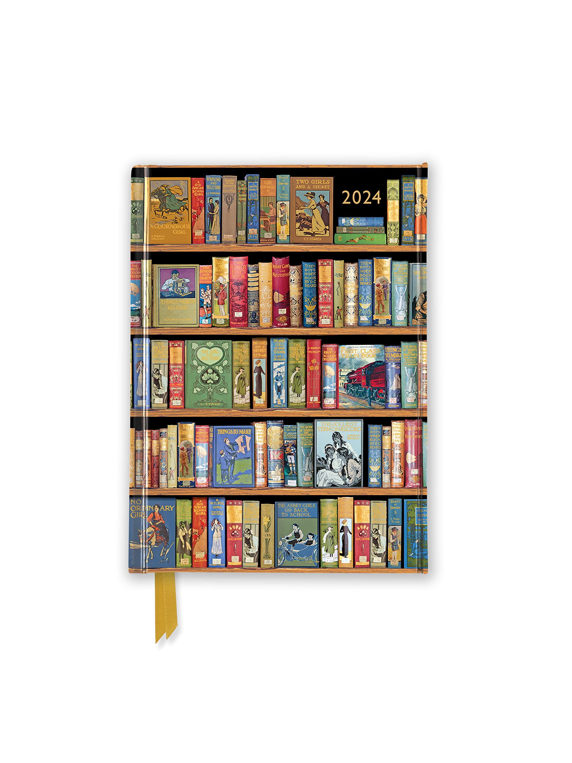 Bodleian Libraries – Bücherregal – Taschenkalender 2024: Original Flame Tree Publishing-Pocket Diary [Taschenkalender]