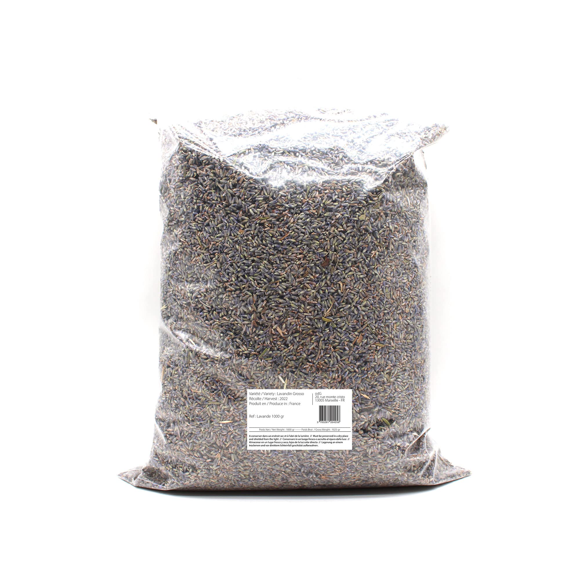 ALVENDIA - Lavanda della Provenza - Raccolto 2024 - Confezione da 1 KG (1000 GR)