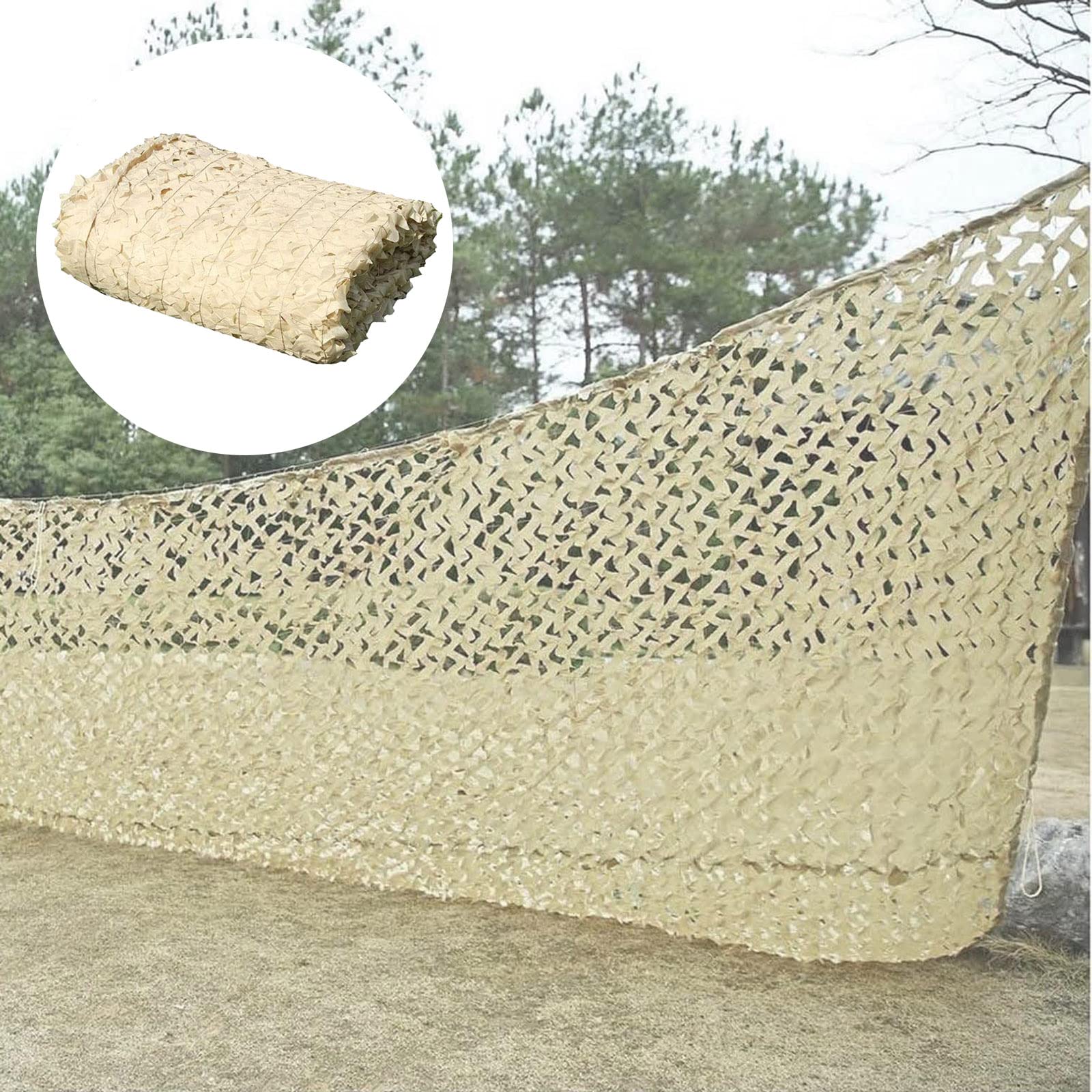 Oudini 2*4M/6.6*13Ft Military Camouflanet, Camo Netting, 210D Oxcloth Camouflanet, For Shutters, Hunting, Outdoor, Camping/2 * 4M/6.6 * 13Ft