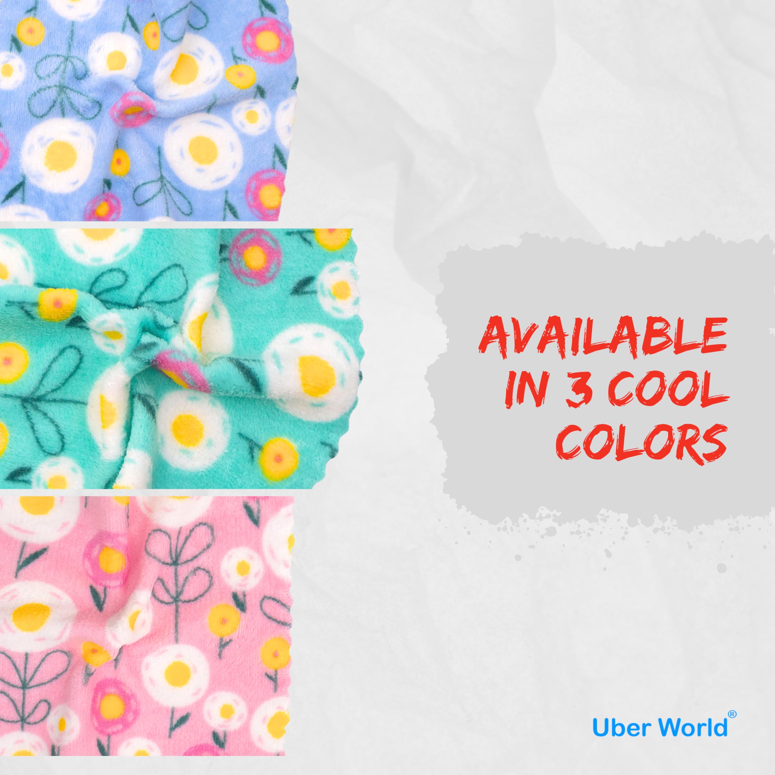 Uber World Handkerchief for Women | Face Towels | Handkerchief for Kids | Kerchief for Women | Hanky for Women | Hanky of Kids | Ladies handkerchief | Handkerchief for women cotton | Flower Print - Image 6 thumbnail