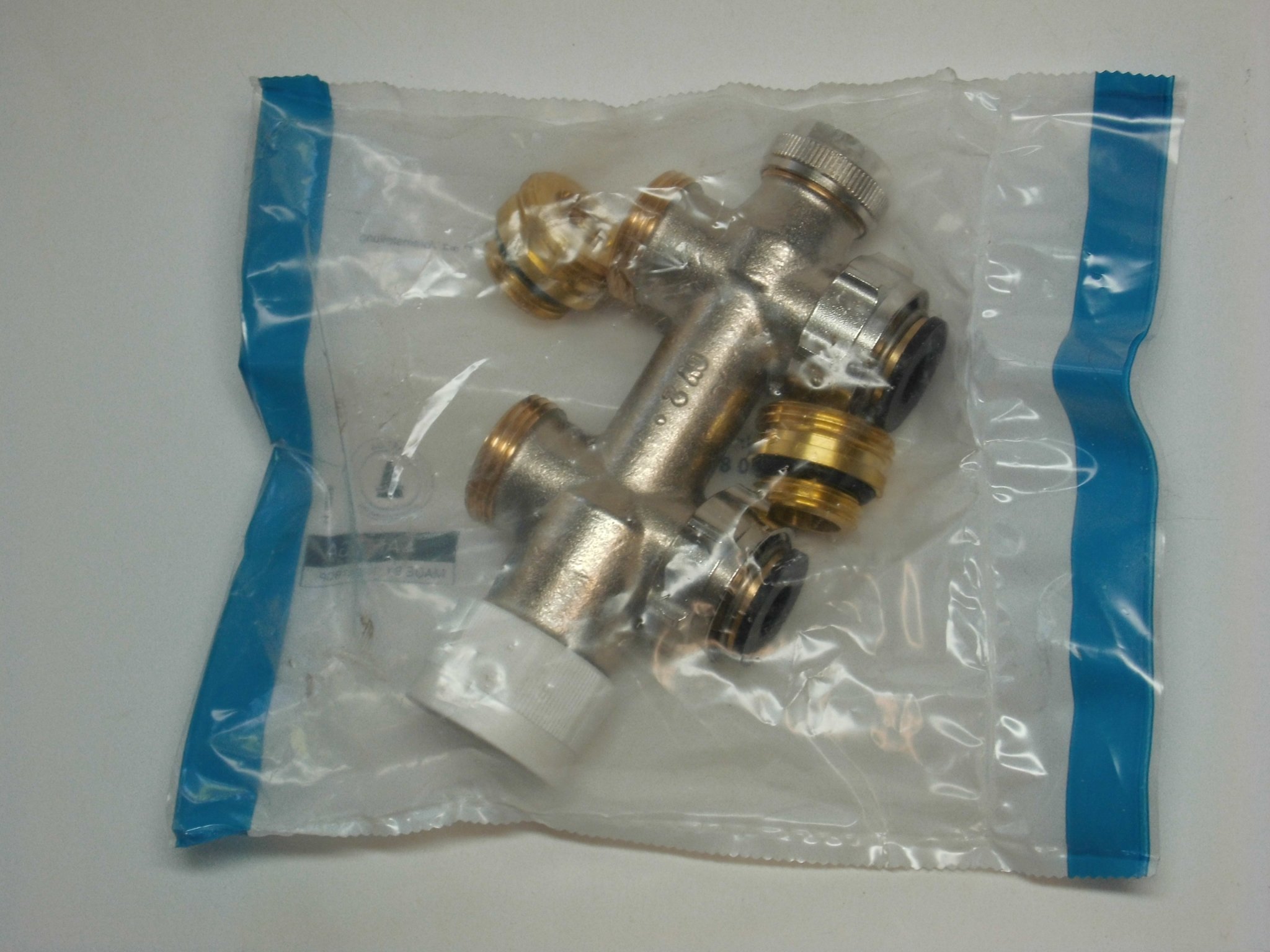 Oventrop Multiblock T Anschlussarmatur Durchgang mit Voreinstellung DN 15 (1/2") 50 mm