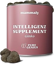 mammaly Pure Genius Kognitiv Snack für Hunde mit Ginkgo, Nahrungsergänzungen & Vitamine für Hunde passend zu Intelligenzspielzeug, ca. 90 Snacks