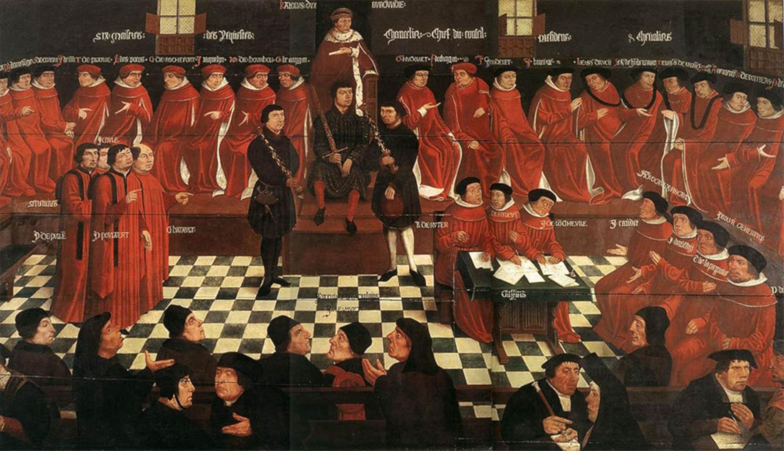 SERENDIPITP Vintage Picture Print on Canvas Wall Art Poster The High Council Jan Gossaert Artwork Print Poster for Wall Decor 60x90cm