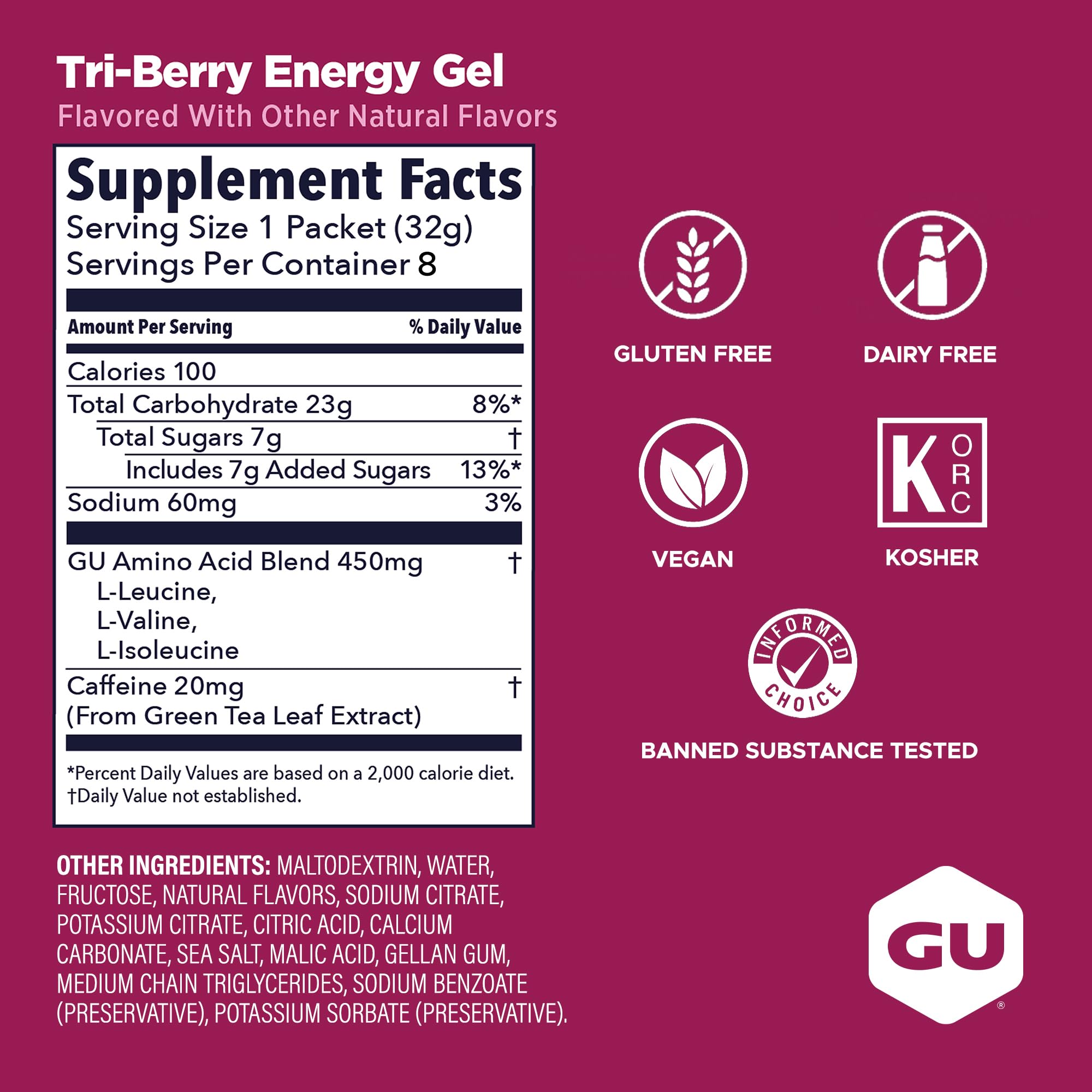 Amazon.com: GU Energy Original Sports Nutrition Energy Gel, Vegan