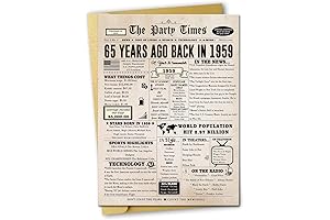 Personalized Vintage Birthday Surprises to Celebrate 65 Years of Life!