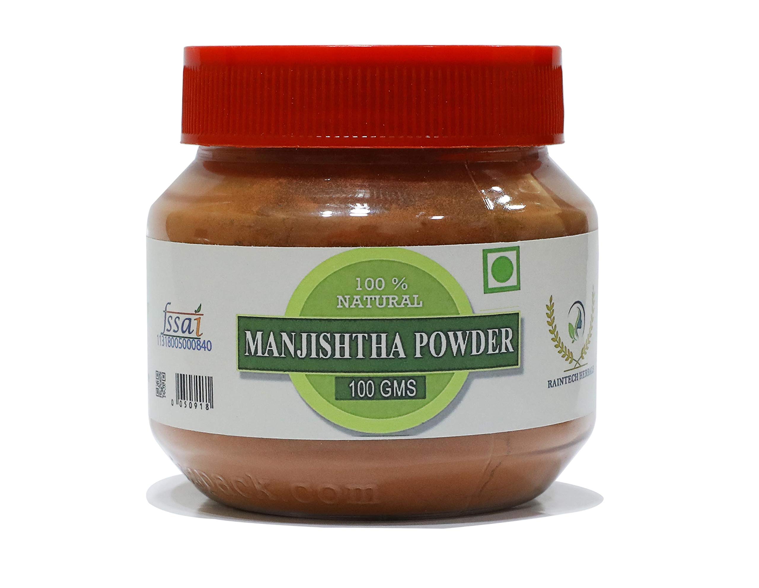Manjishtha Root Powder Rubia Cordifolia (Indian Maddar) For Hair Care & Skin Care - 100 gm