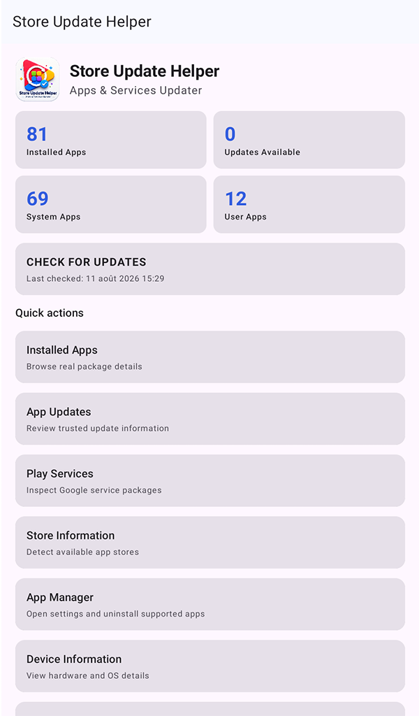 Store Update Helper - Apps & Services Updater - Application sur Amazon ...