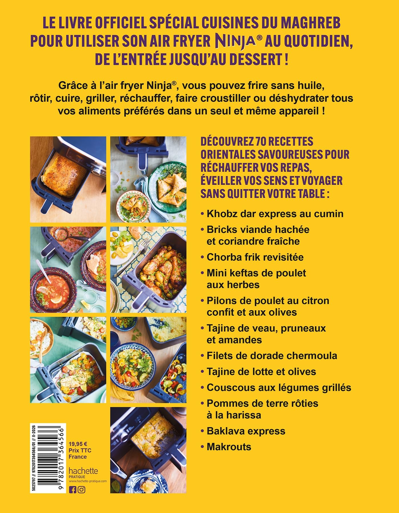 Ninja Airfryer Cuisines du Maghreb: 70 recettes de l'entrée au dessert