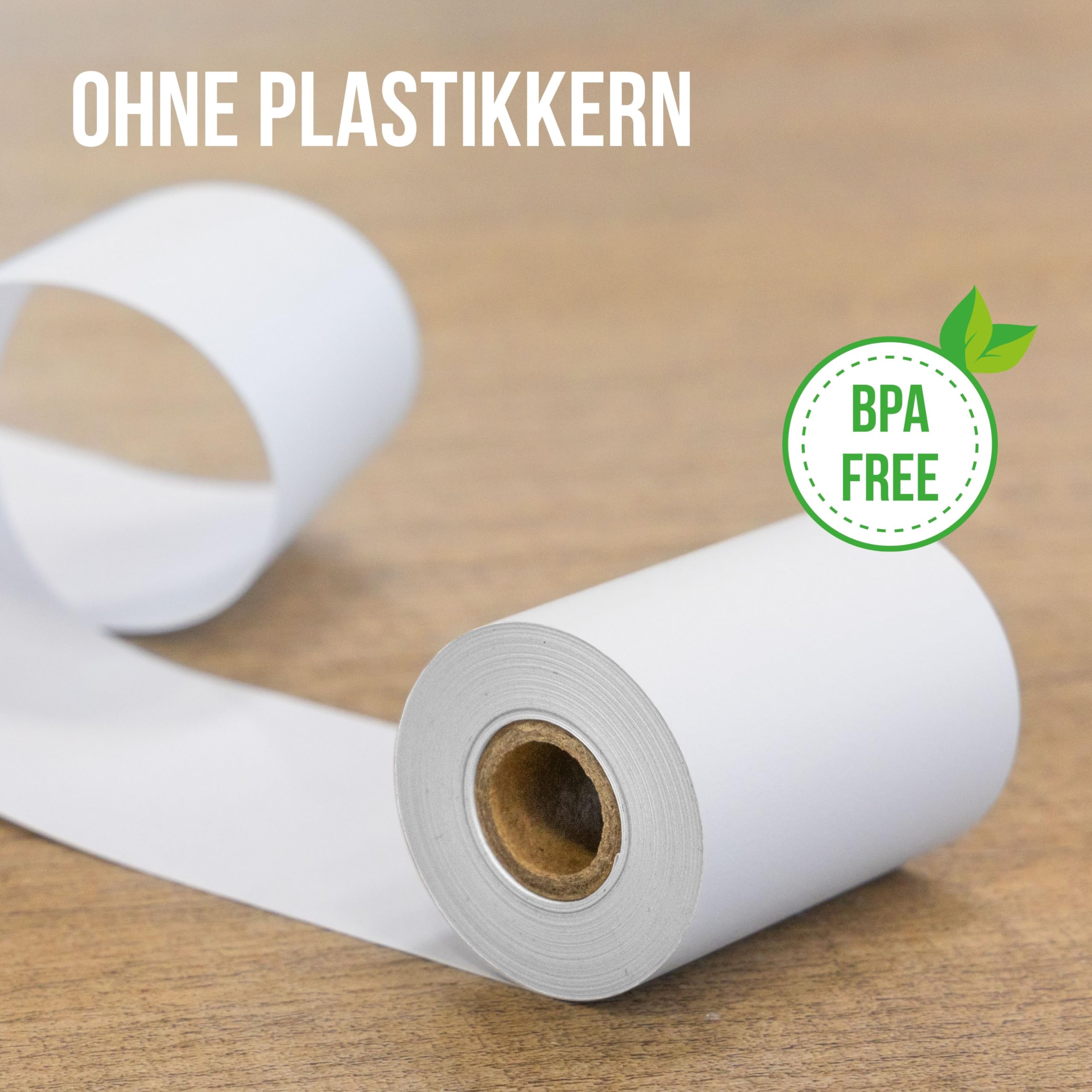 Kineco Thermorollen 80mm x 50m x 12mm Kassenrollen (50 Rollen) | Bonrollen, 80x60x12 50 Meter, BPA Frei,Bonrollen für Registrierkasse mit Bondrucker,Thermopapier für Kassensysteme