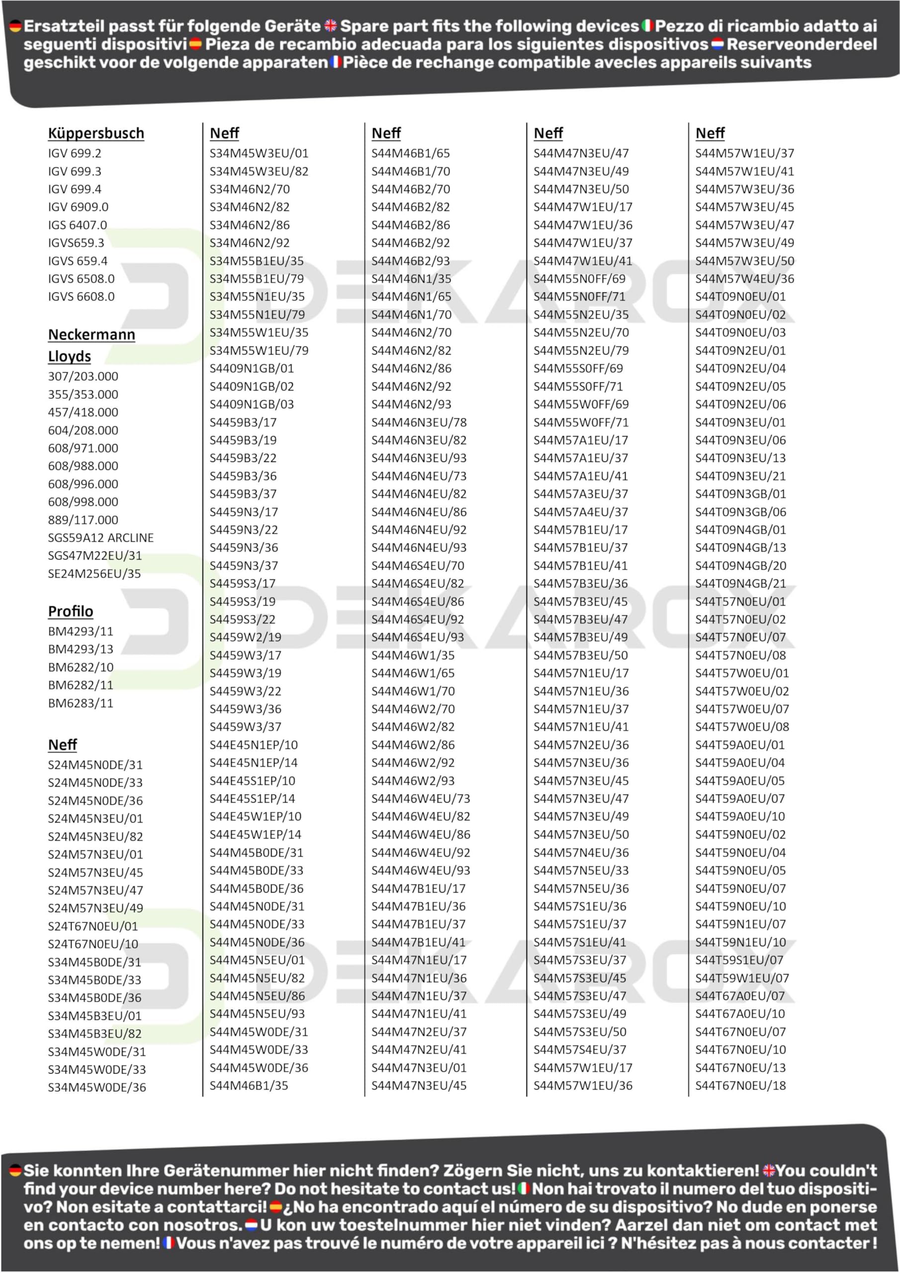 Uchwyt magazynowy zestaw 3 półek górnych do kosza Bosch Siemens Neff 418674 00418674 Privileg 02928612 z wytrzymałego tworzywa sztucznego w kolorze szarym z łatwym montażem do zmywarki do