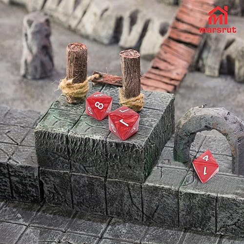 Miniatura 5 de Juego de 10 dados de 8 caras, D8 surtidos poliédricos con números para juegos de mesa DND RPG MTG, actividades en el aula, fiesta, mesa, juegos,