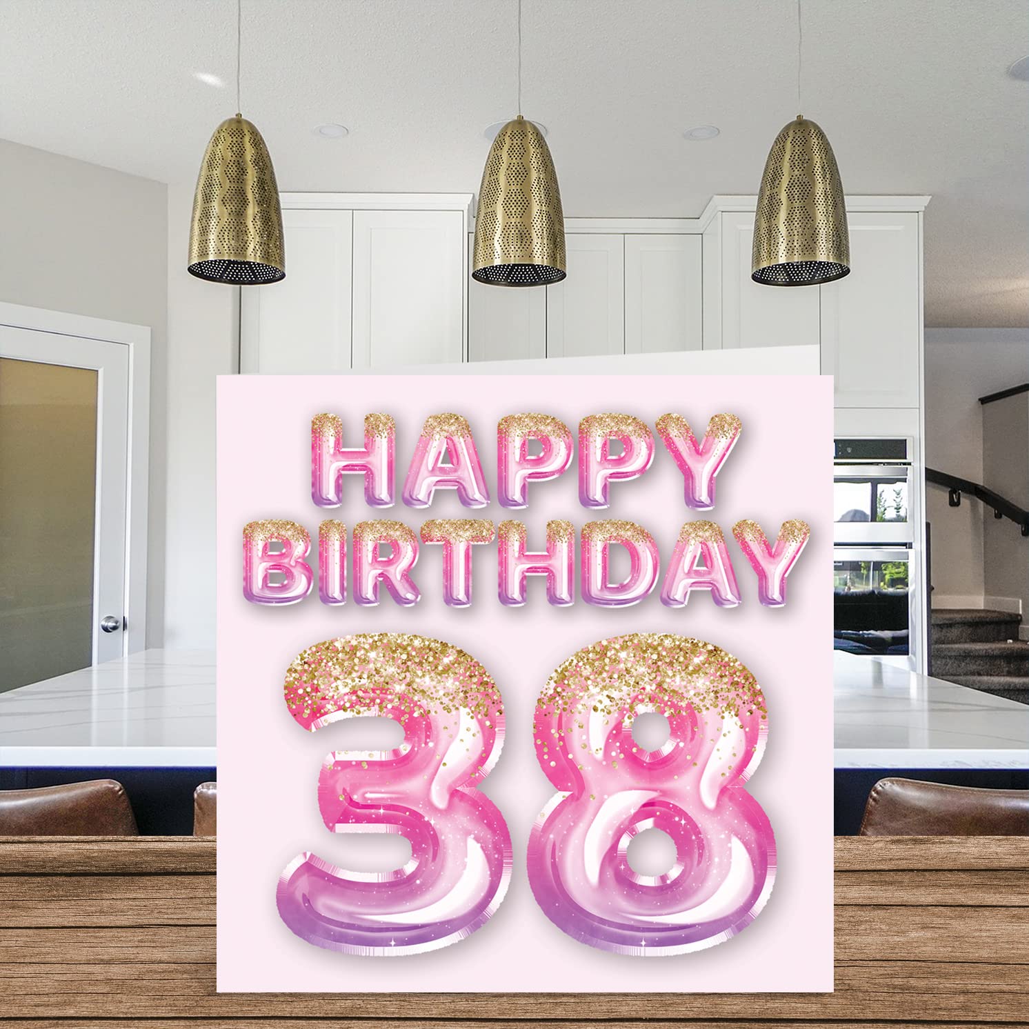 Decorazione Per 38 Anni Di Compleanno, Anniversario Fotografia Stock - Immagine di orizzontale, celebri: 98780678