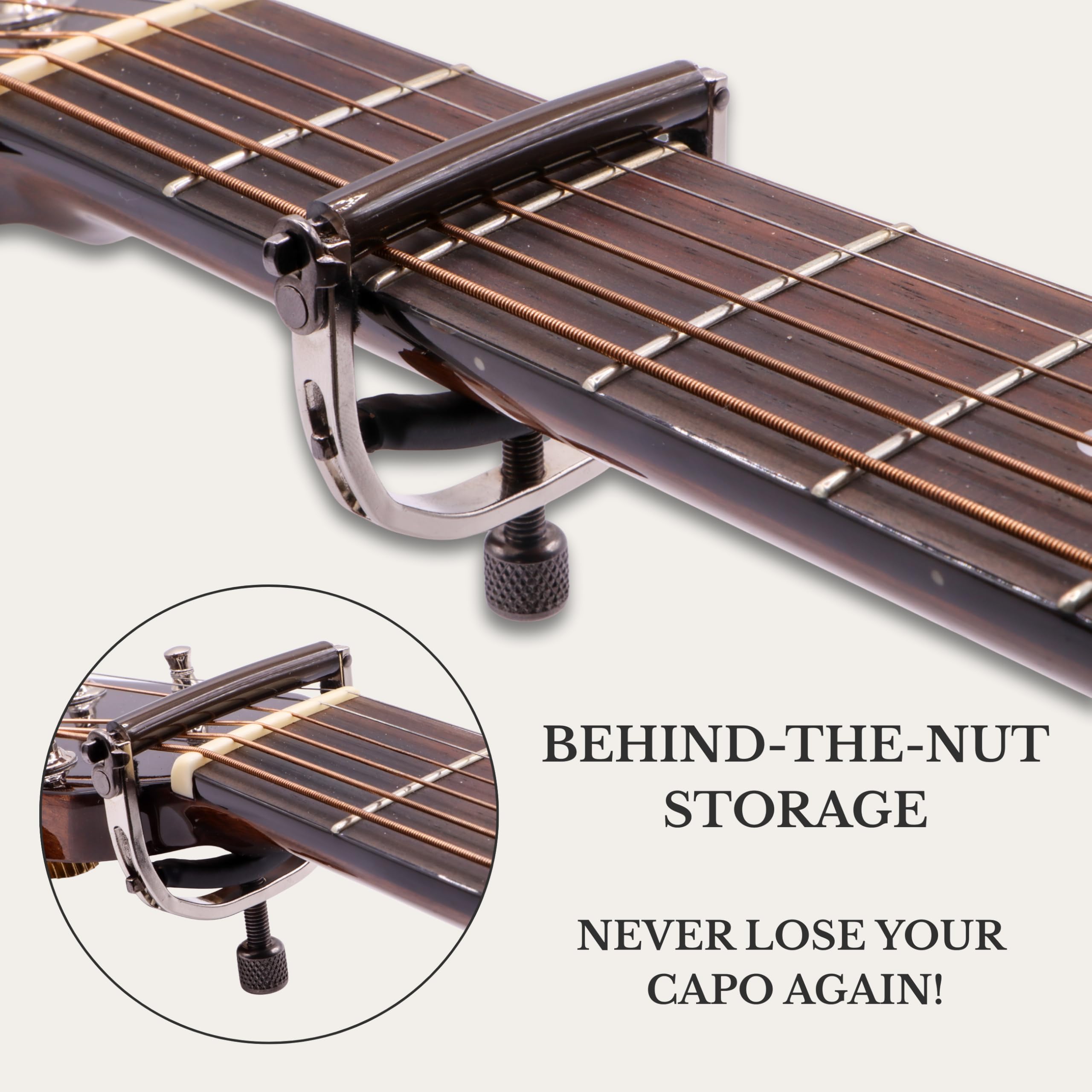 Paige™ Oryginalny Capo P-6N - gitara elektryczna - 6-strunowa - wykończenie: satynowy nikiel