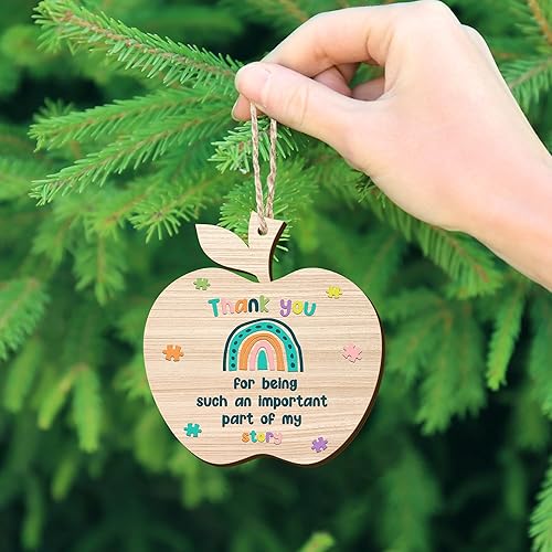 Vista 96 de OASSIE Regalos de agradecimiento de Navidad para empleados para compañeros de trabajo, adornos de Navidad de cerámica 2025 para decoraciones de Sé