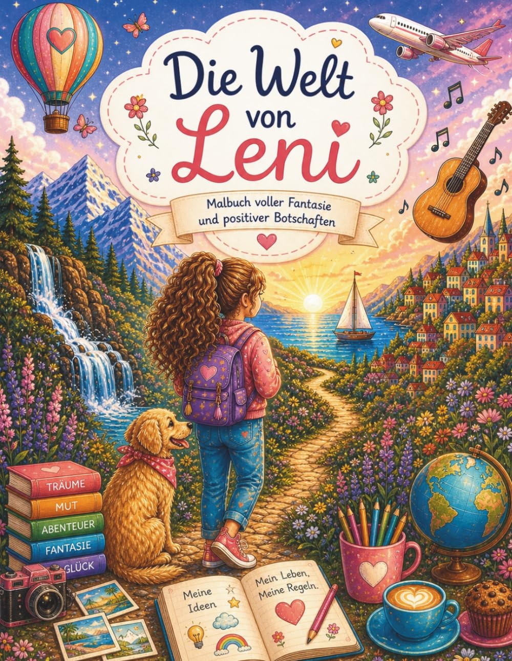 Die Welt von Leni: Ein liebevolles Malbuch über Mut, Fantasie und das Leben entdecken – für Kinder und Erwachsene.