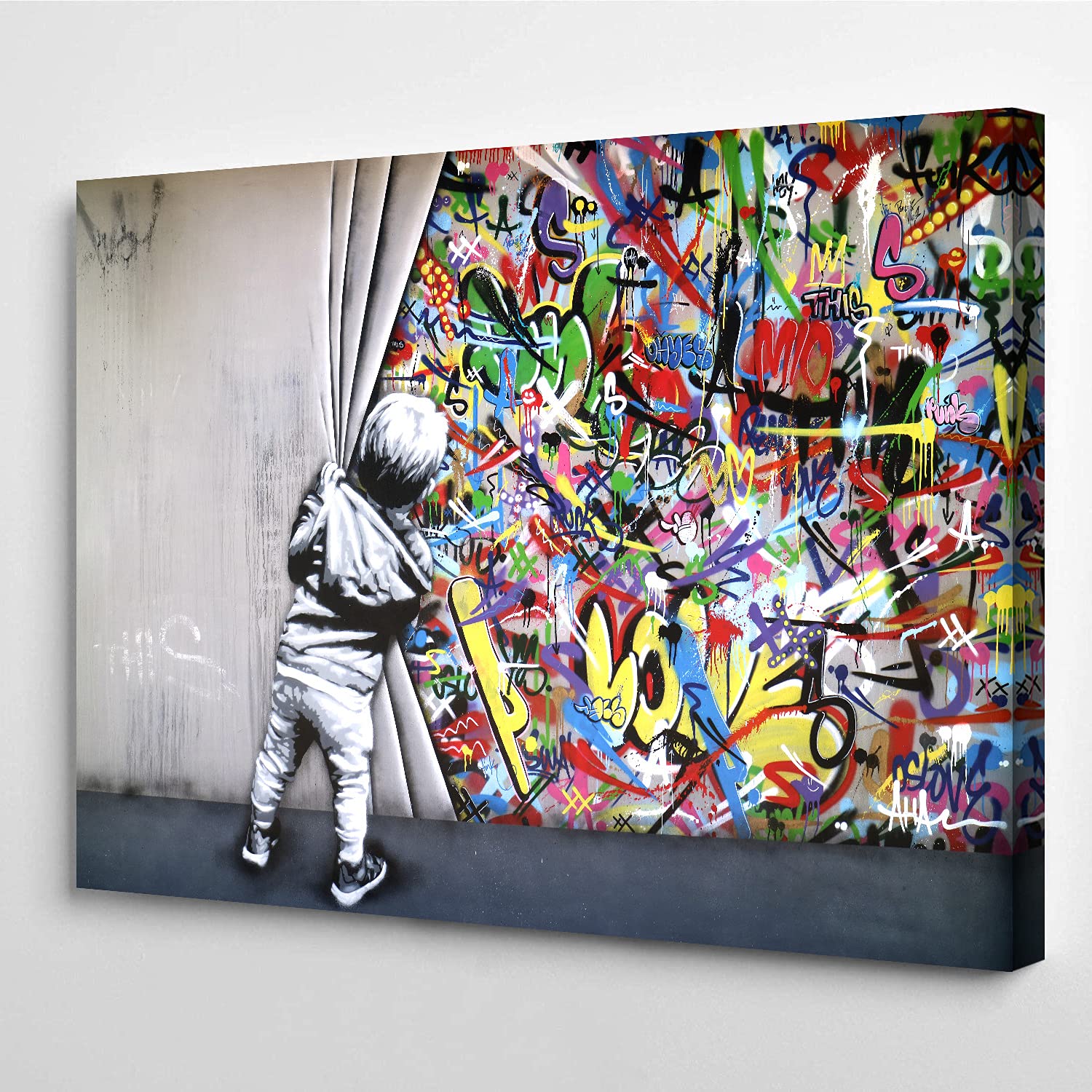 Graffiti Wall Art Banksy Wall Art Graffiti Canvas Wall Art Graffiti Art