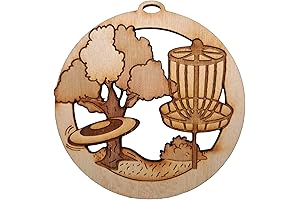Personalized Disc Golf Christmas Ornament: Unique Festive Cheer for Disc Golf Enthusiasts