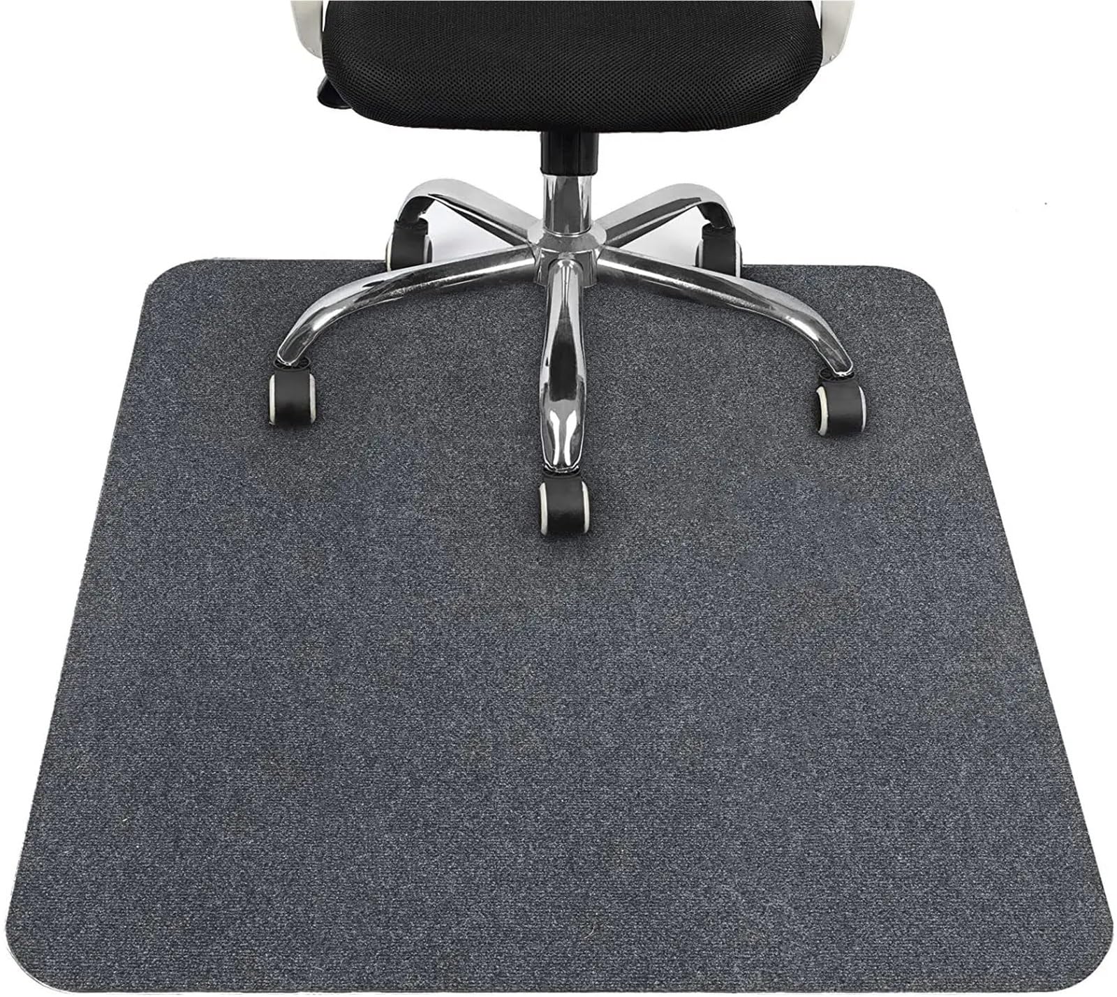 Tappetino for sedia da ufficio autoadesivo antiscivolo for camera letto Sedia for computer Tappeto Tappeti reclinabili Protezione for pavimento for porta d'ingresso Per Parquet(Dark grey,100x120cm)