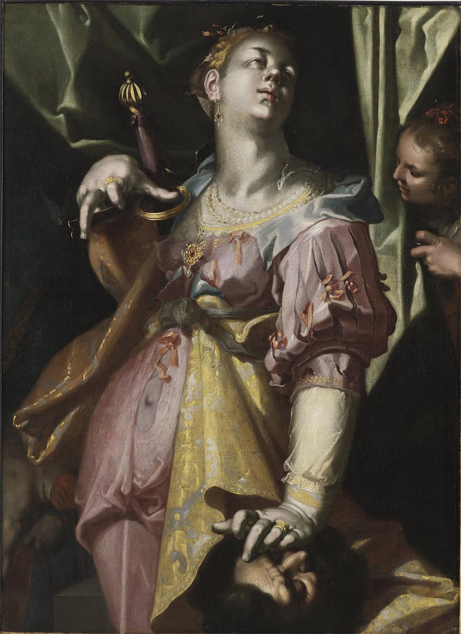 Artxlxxbn No Frame Famous Print Painting Colorful Art Print Judith And The Head Of Holofernes By Joachim Wtewael Or Utewael Canvas Art Decorations For Home Decor 60X90cm
