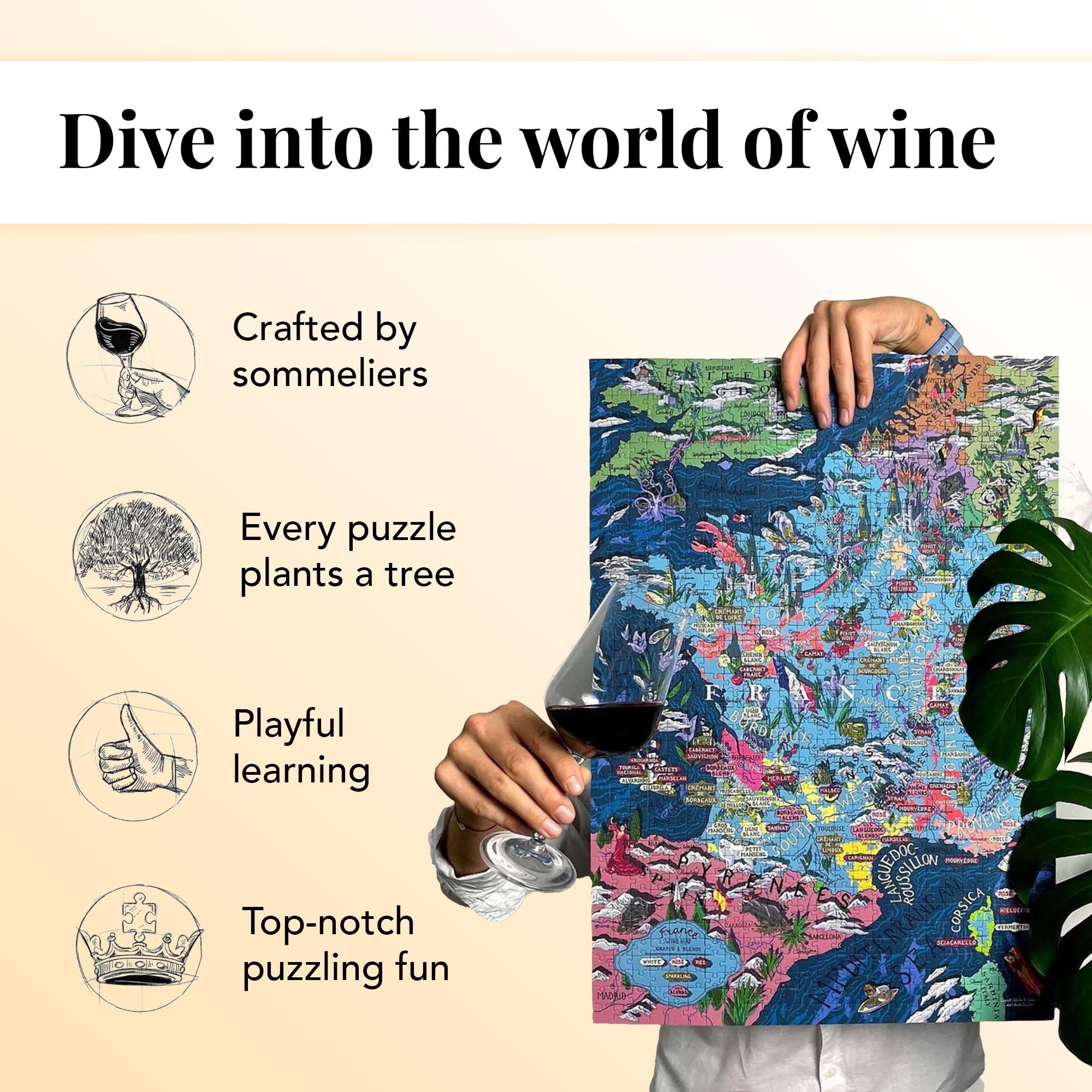 カリフォルニア 1000ワインパズル Amazon | カリフォルニアワインパズル - 手描きのジグソーパズル 1000