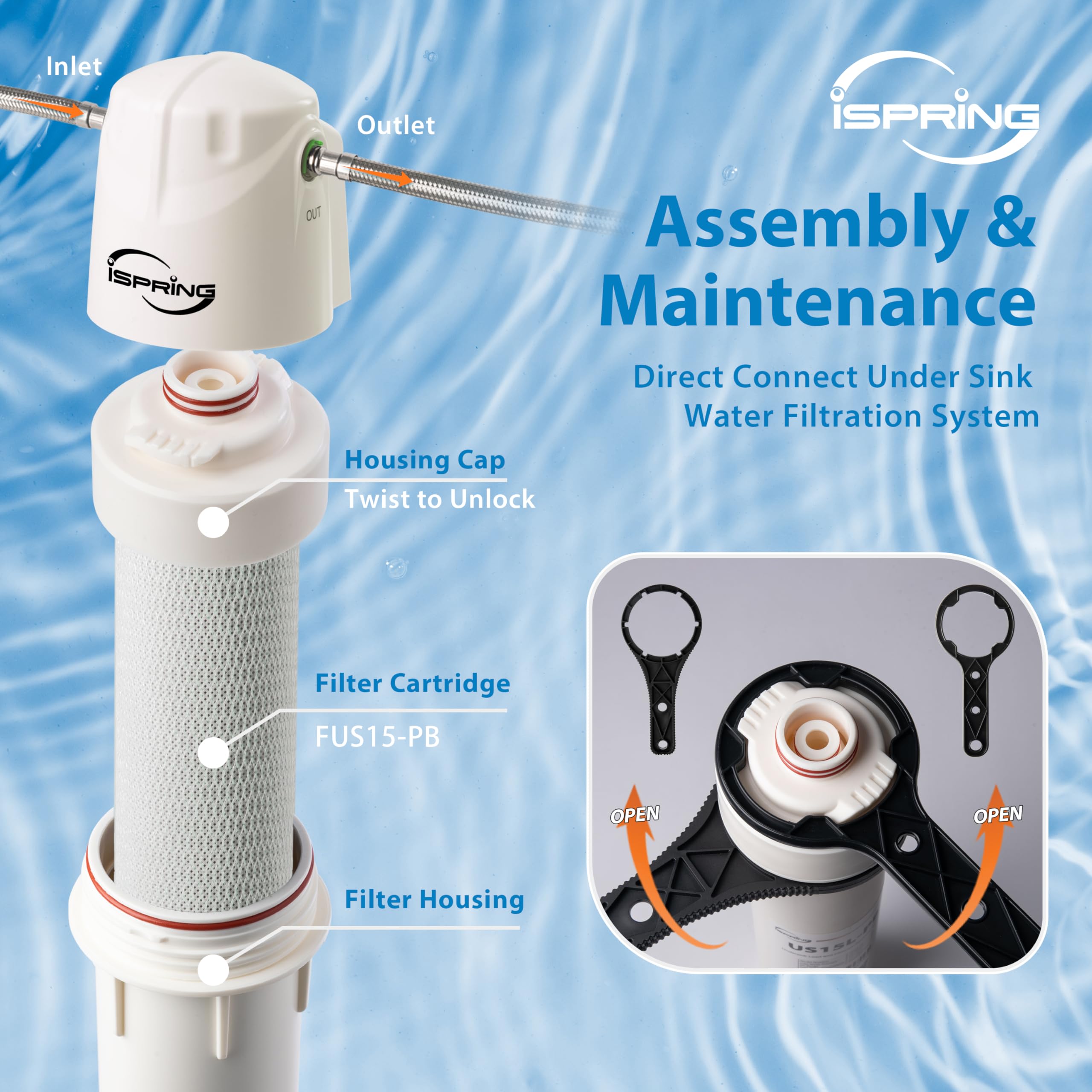 Amazon.com: iSpring FUS15-PB Replacement Filter with MetSorb
