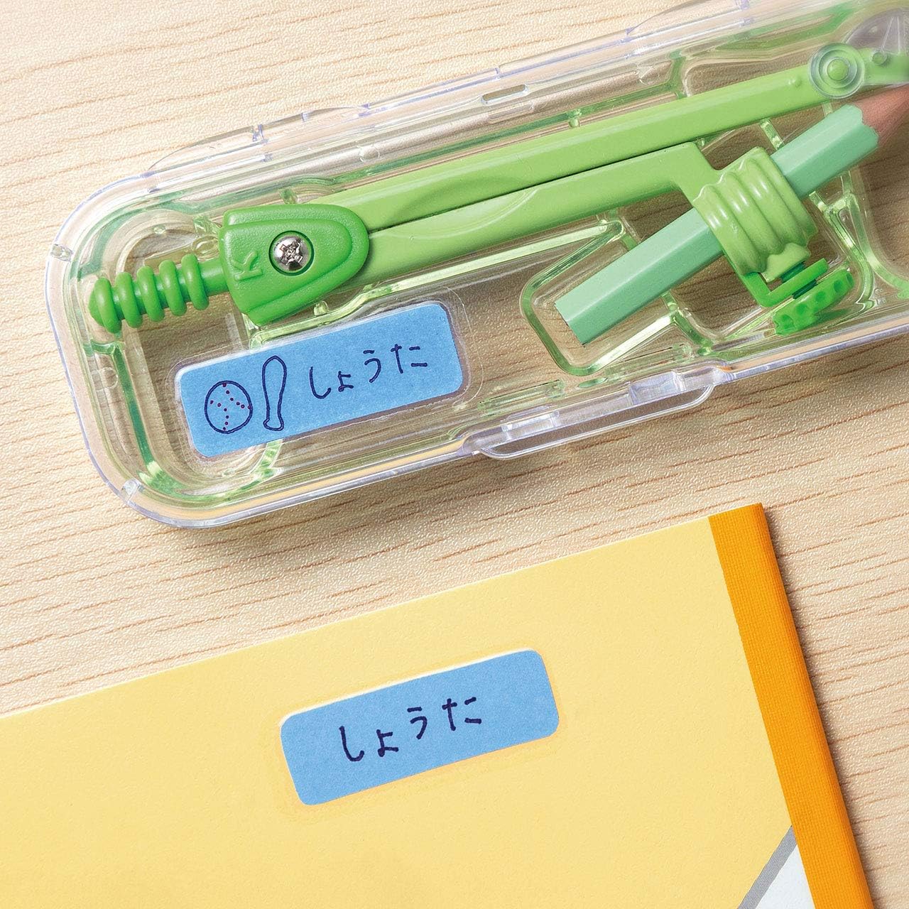 Sanwa Supply LB-NM16MYK-B Name Sticker for Handwriting, Blue