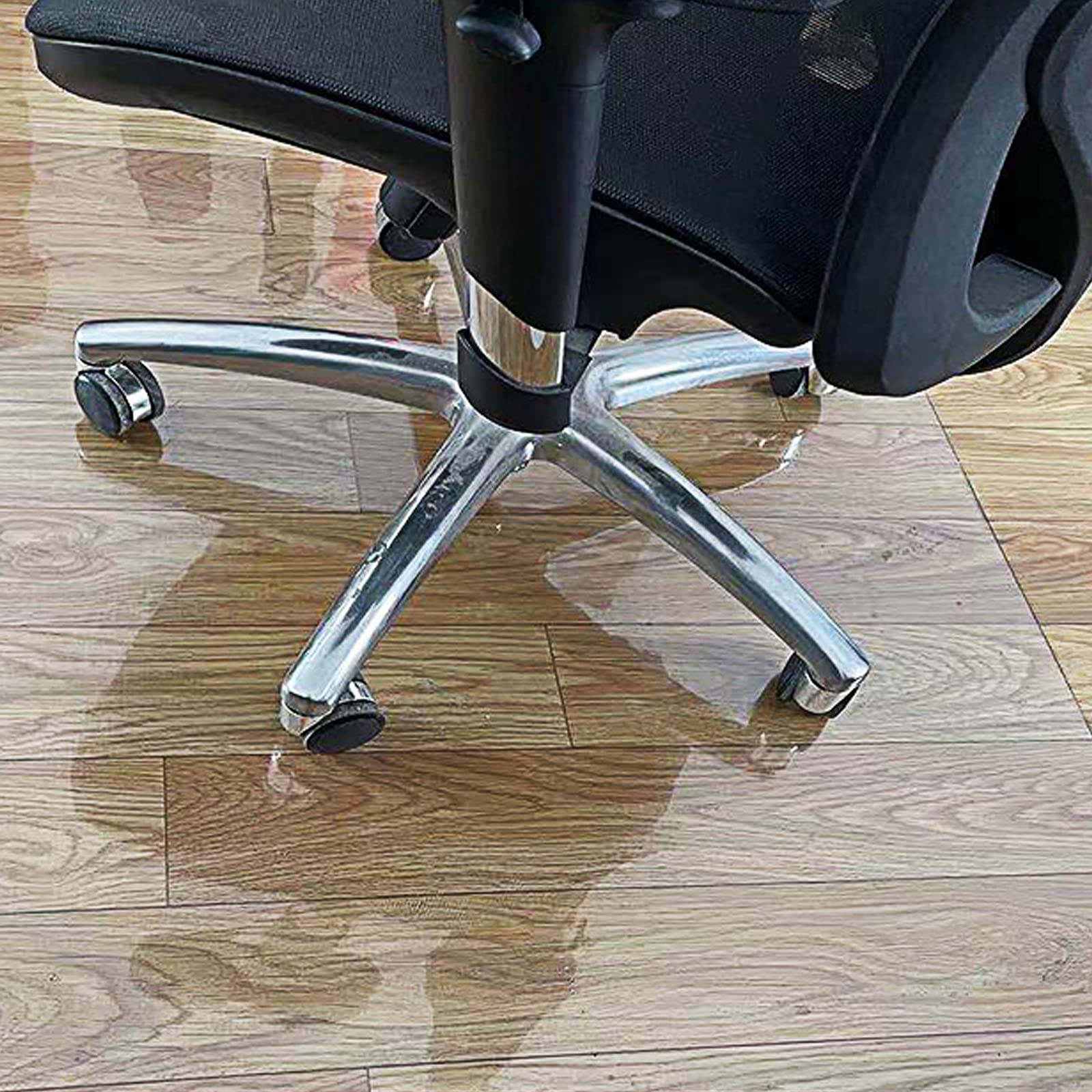 STARMS Tapis de Chaise de Bureau Pour Sol En Bois Dur, Tapis de Sol En Pvc Transparent, Antidérapant, Housse de Protection de Sol Pour Bureau À Domicile, Tapis de Chaise D'Ordinateur Pour Tapis de Sol