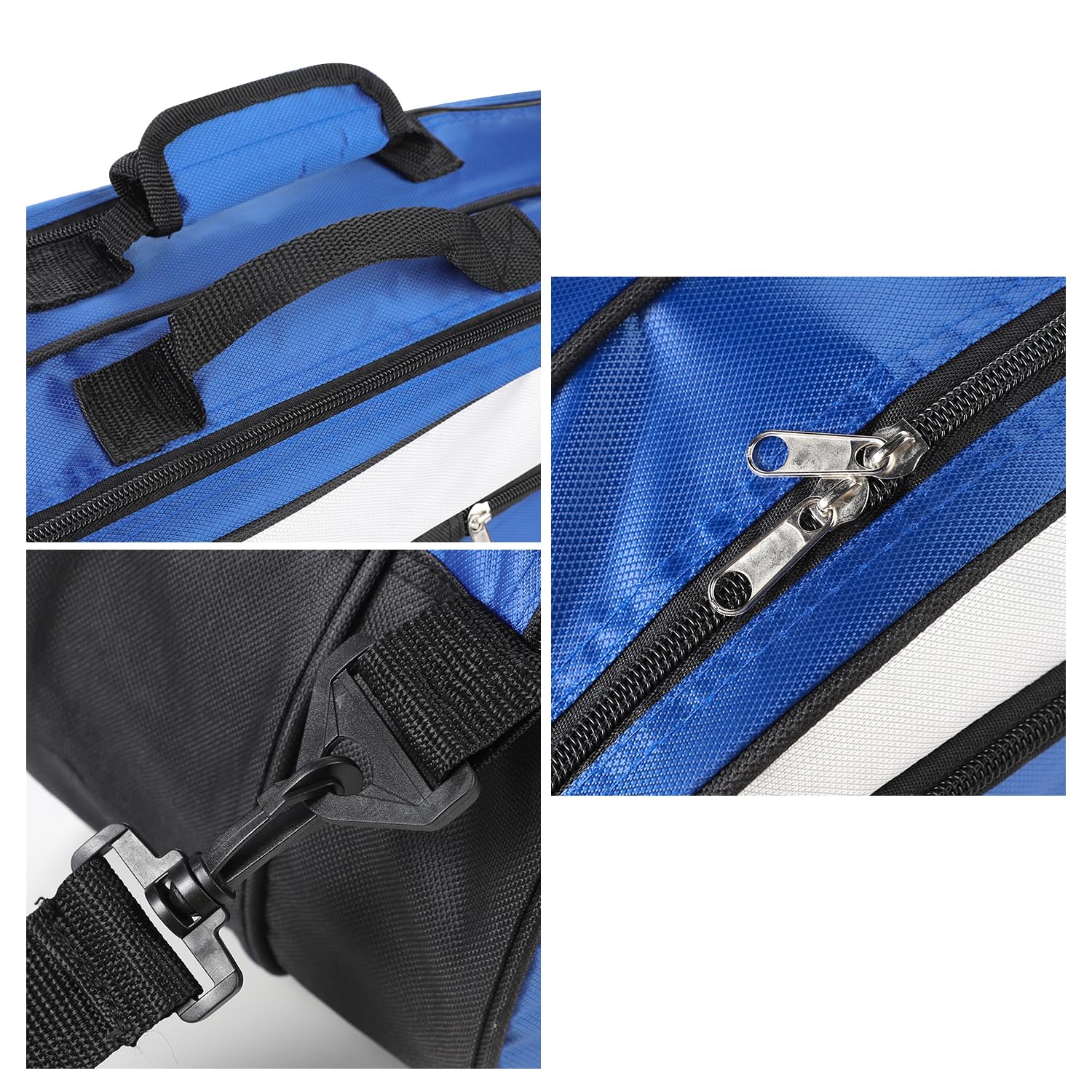 IBLUELOVER Sac de Raquette de Badminton Sac Raquettes de Tennis Sac à Bandoulière Raquettes Squash Transport 3-6 Raquettes Sac de Sport Volants Poche Contenir Chaussures Etanche Sac de Rangement