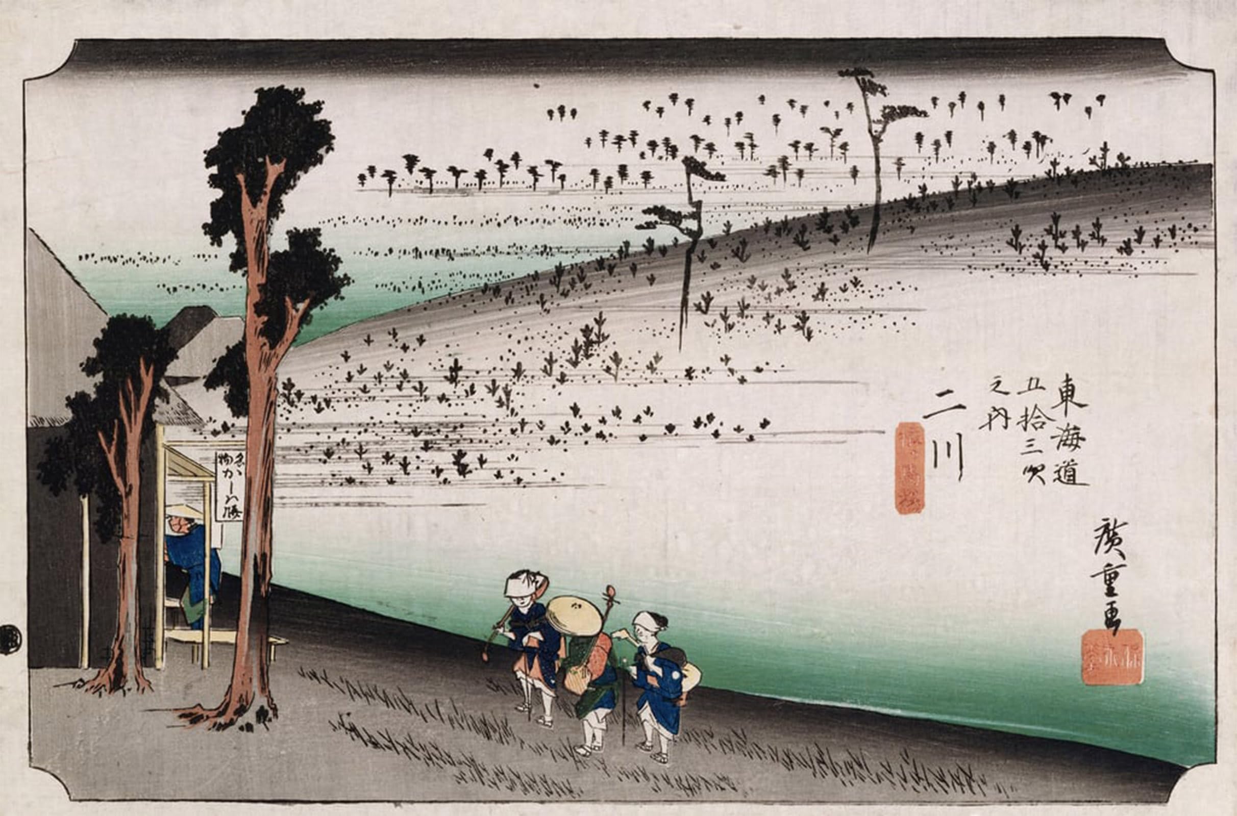 POSTERIIk Famous Animal Posters Vintage Picture the Monkey Plateau Futagawa by Utagawa Hiroshige Modern Wall Decor for Home Decor 60x90cm