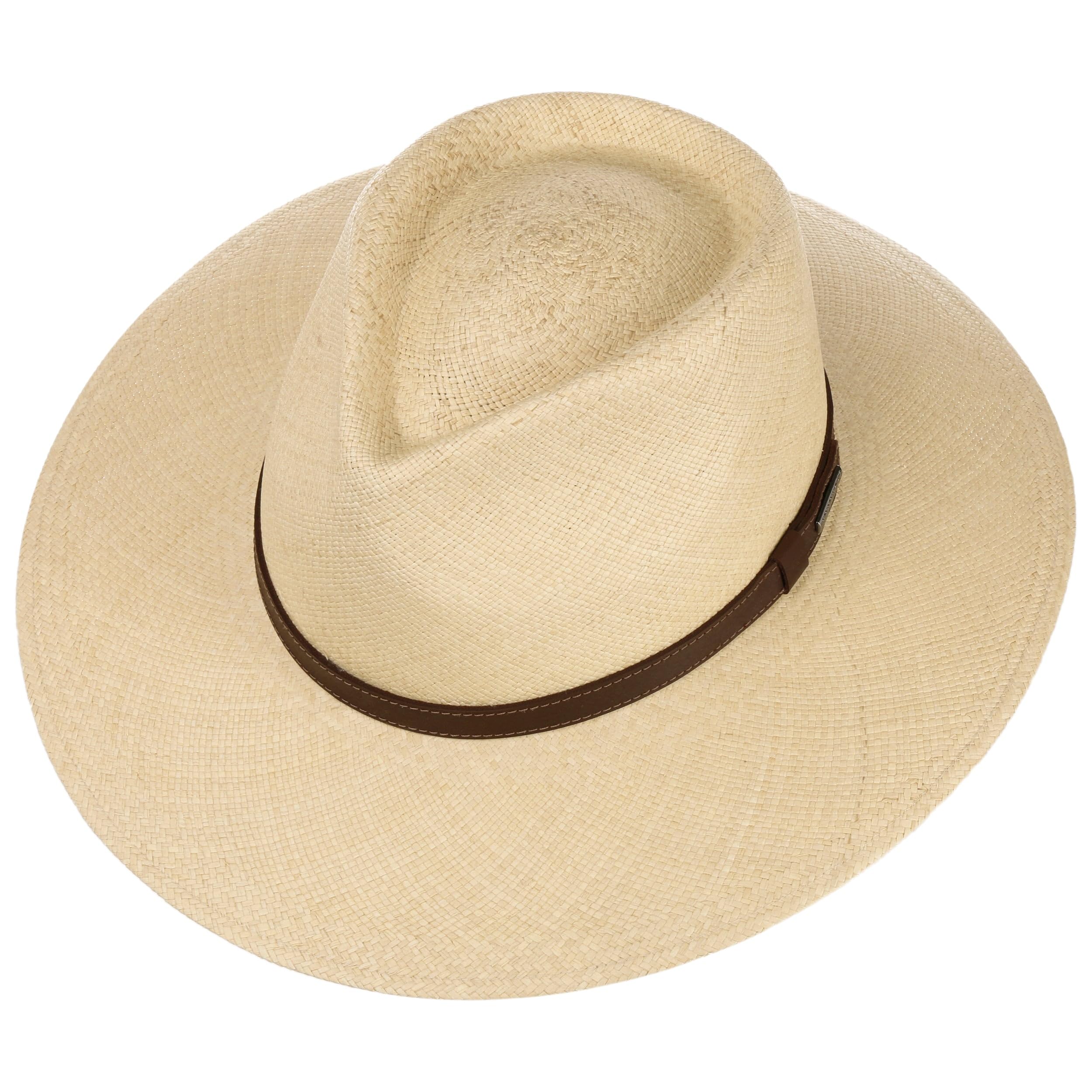 Stetson Chapeau Panama Uni Traveller Homme - Made in Ecuador de Plage D'Ete en Paille avec Bandeau Cuir Ete Printemps-ete
