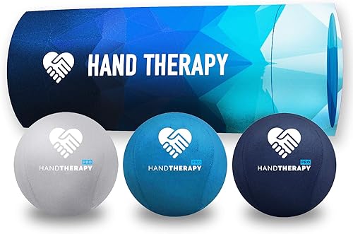 Bolas de estrés para terapia de manos, paquete de 3 bolas de gel para adultos para restauración terapéutica, ejercitador de fuerza de agarre, túnel