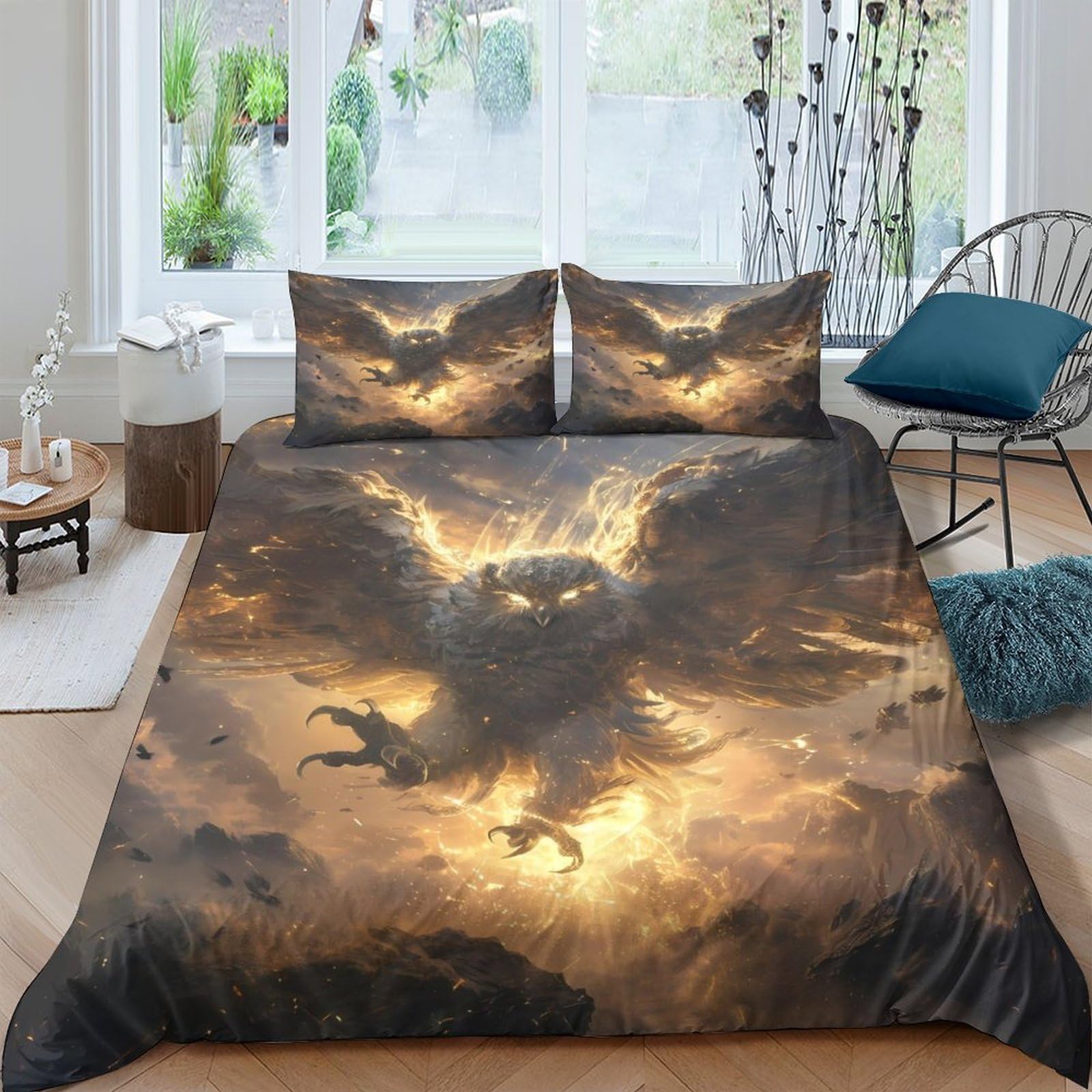 Ctjqhvkz Style-7 3D Printed Dragon Storm Fitted Sheet Microfiber Fire Cloud Mattress Cover Washable Non-Slip For Bedroom Dorm Decor Single（135X200cm）