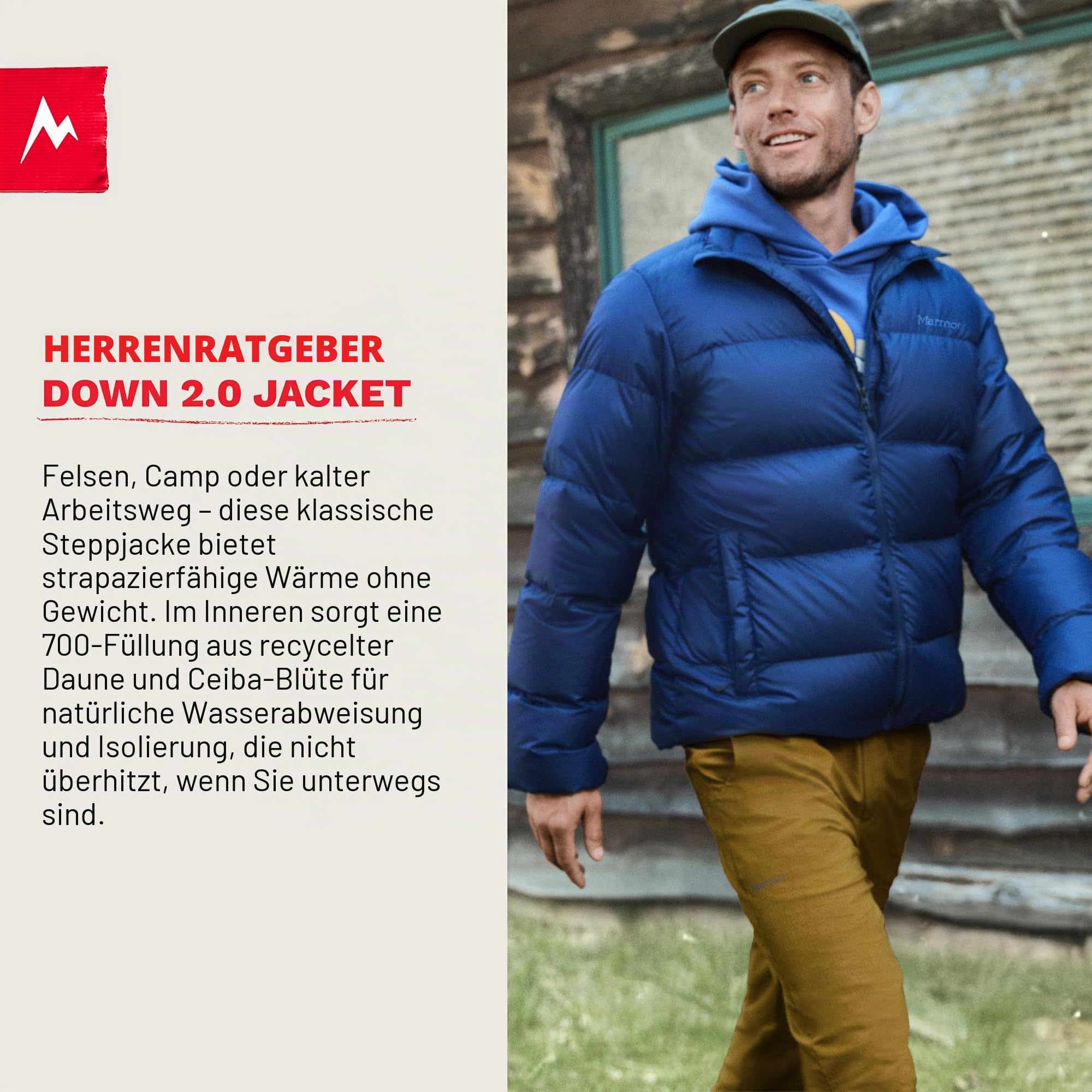 MARMOT Herren Guides Down Jacket Leichte Daunenjacke, warme Winterjacke, wasserabweisende Steppjacke, winddichte Funktionsjacke, klein packbare Outdoorjacke (1er Pack)