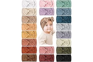 20-Piece Nylon Headbands: Adorning Little Heads with Comfort and Style