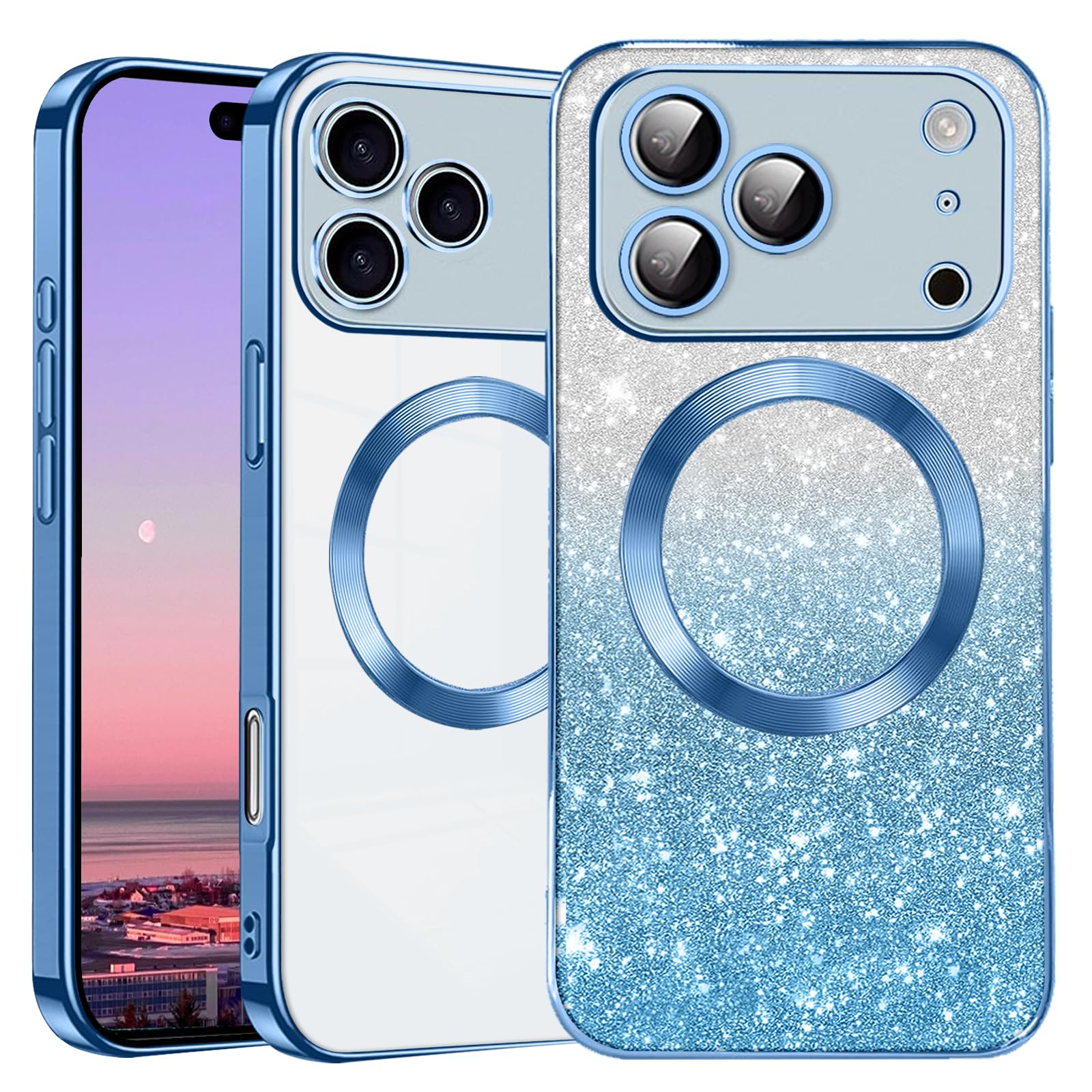 JETech Cover Glitter Per IPhone 14 Pro 6,1 Pollici, Bling Brilla - Foto 8